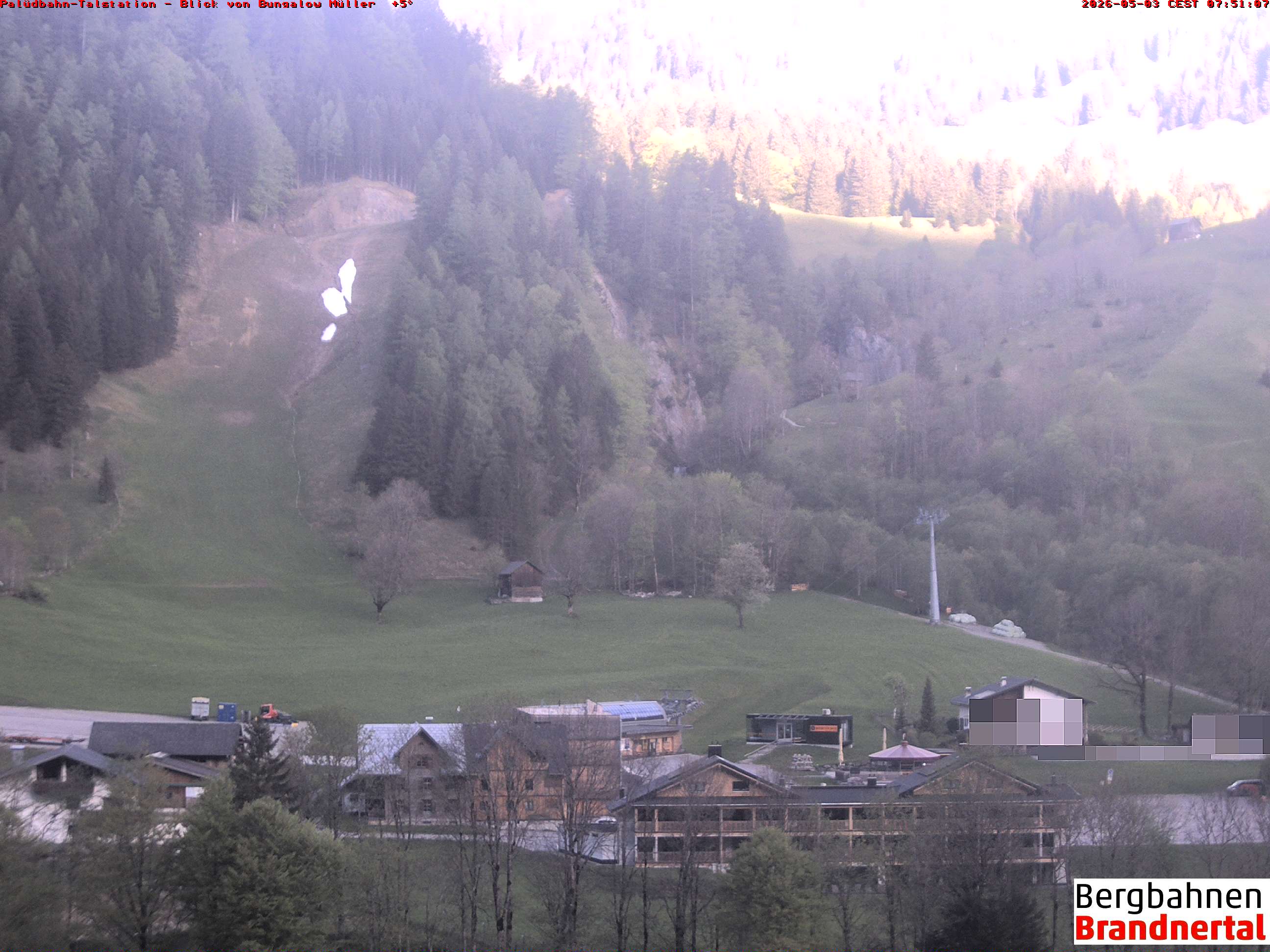 Blick auf Palüdbahn von Bungalow Müller