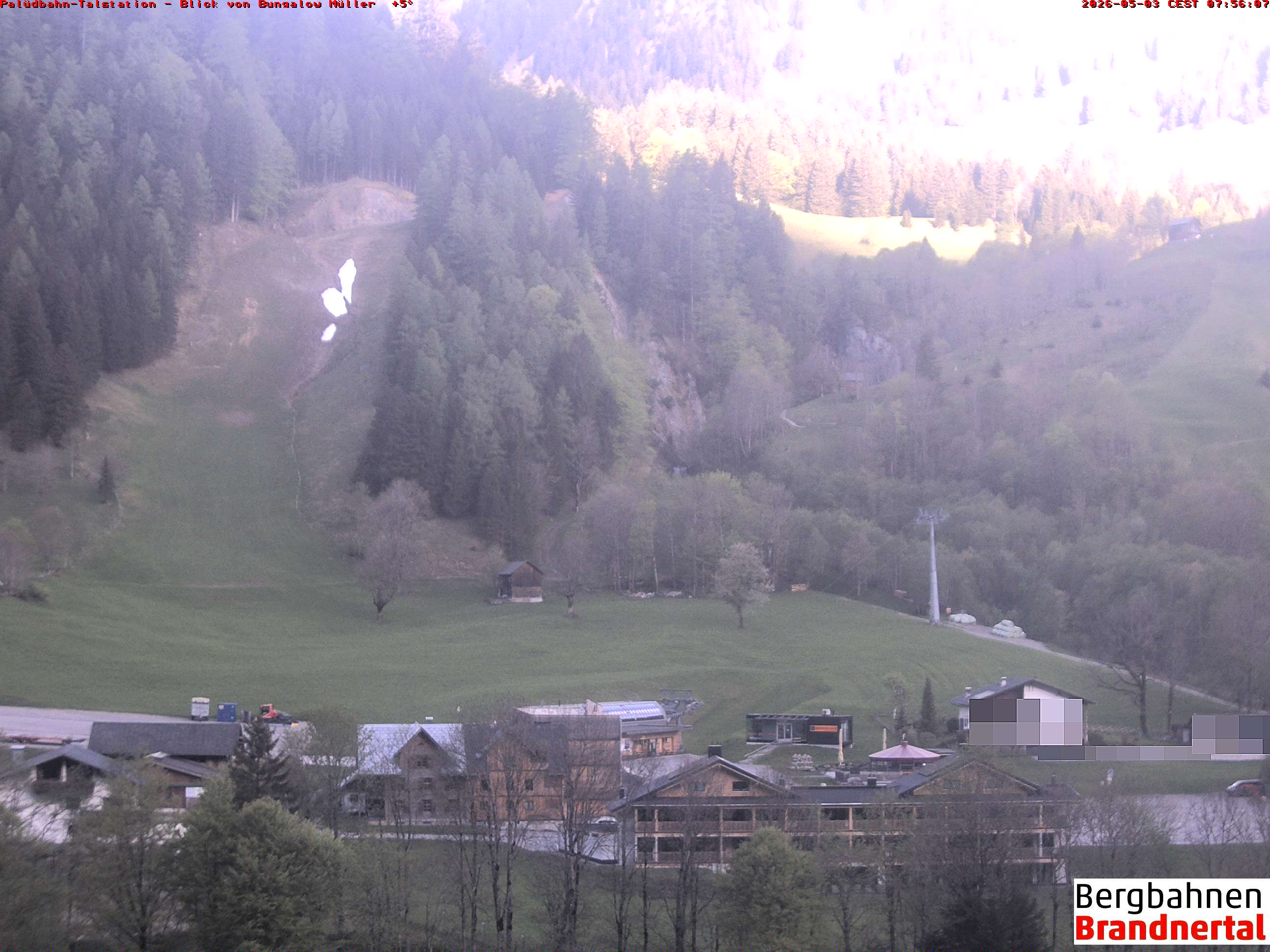 Blick auf Palüdbahn von Bungalow Müller
