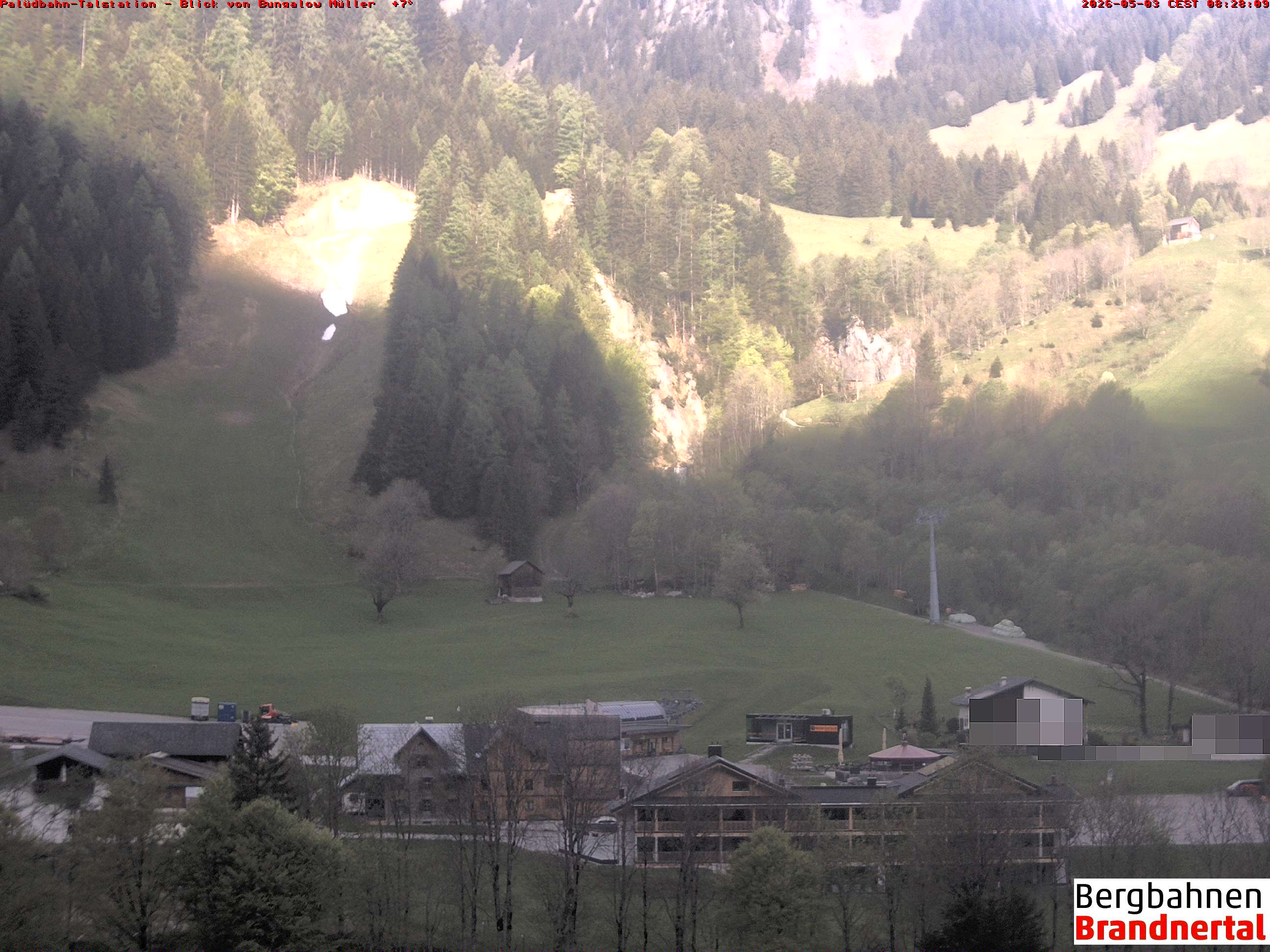Blick auf Palüdbahn von Bungalow Müller