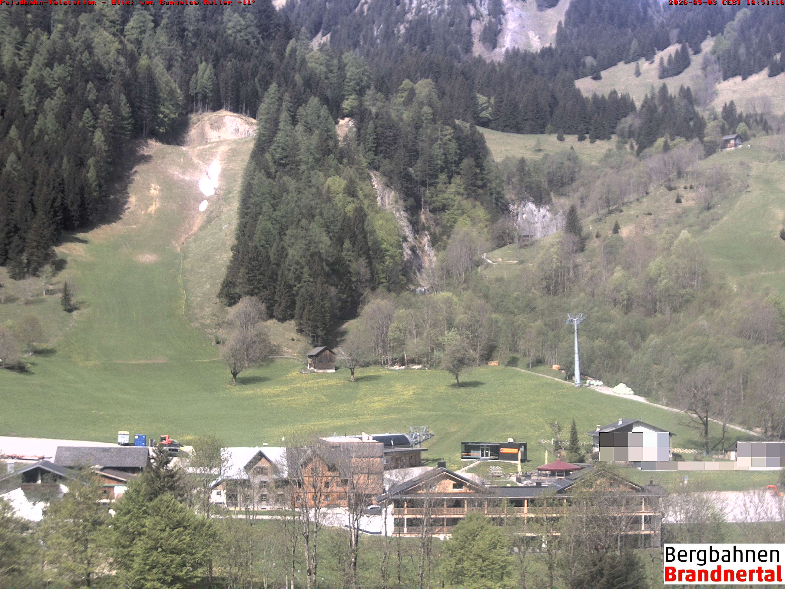 Blick auf Palüdbahn von Bungalow Müller