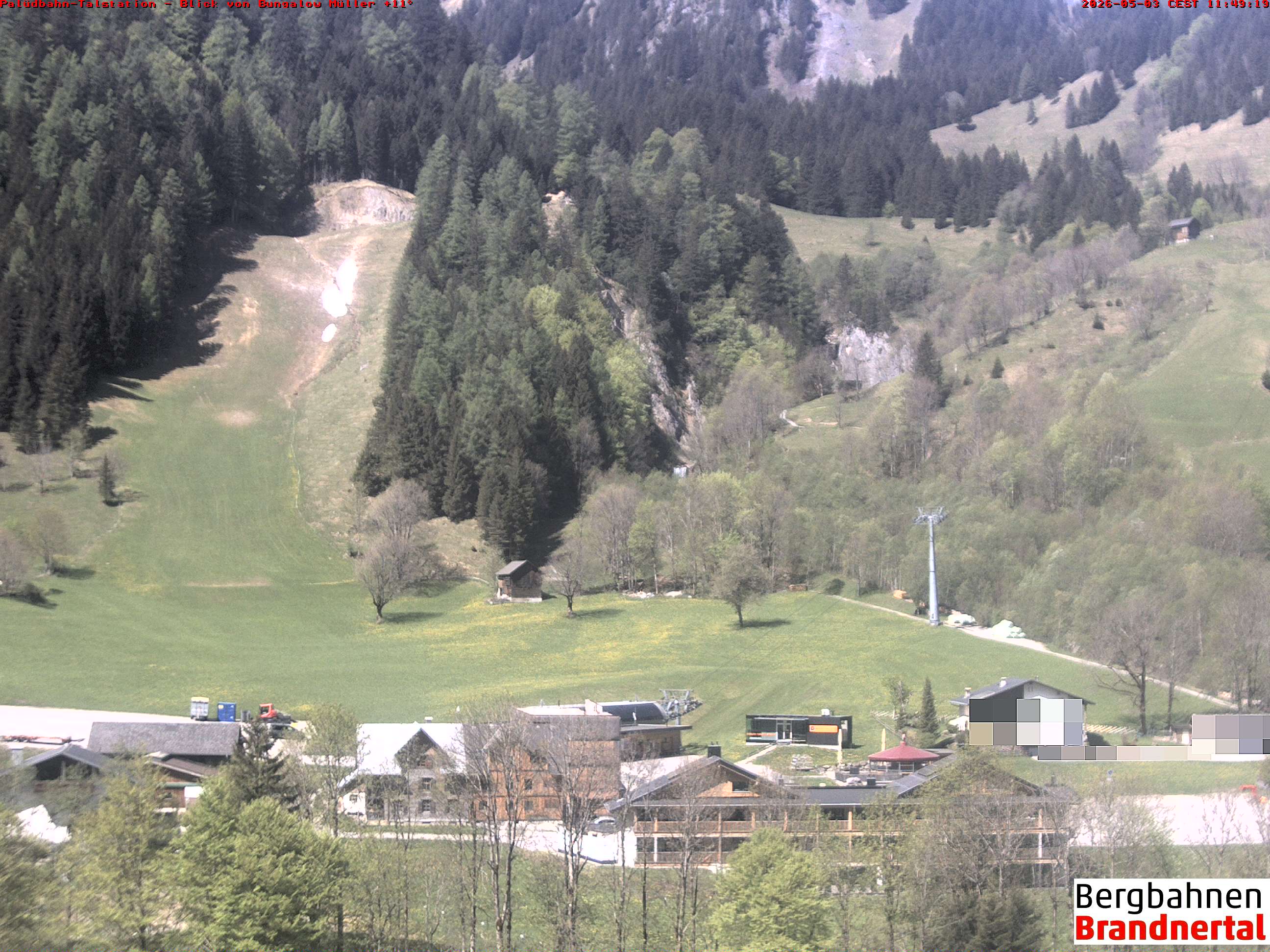 Blick auf Palüdbahn von Bungalow Müller