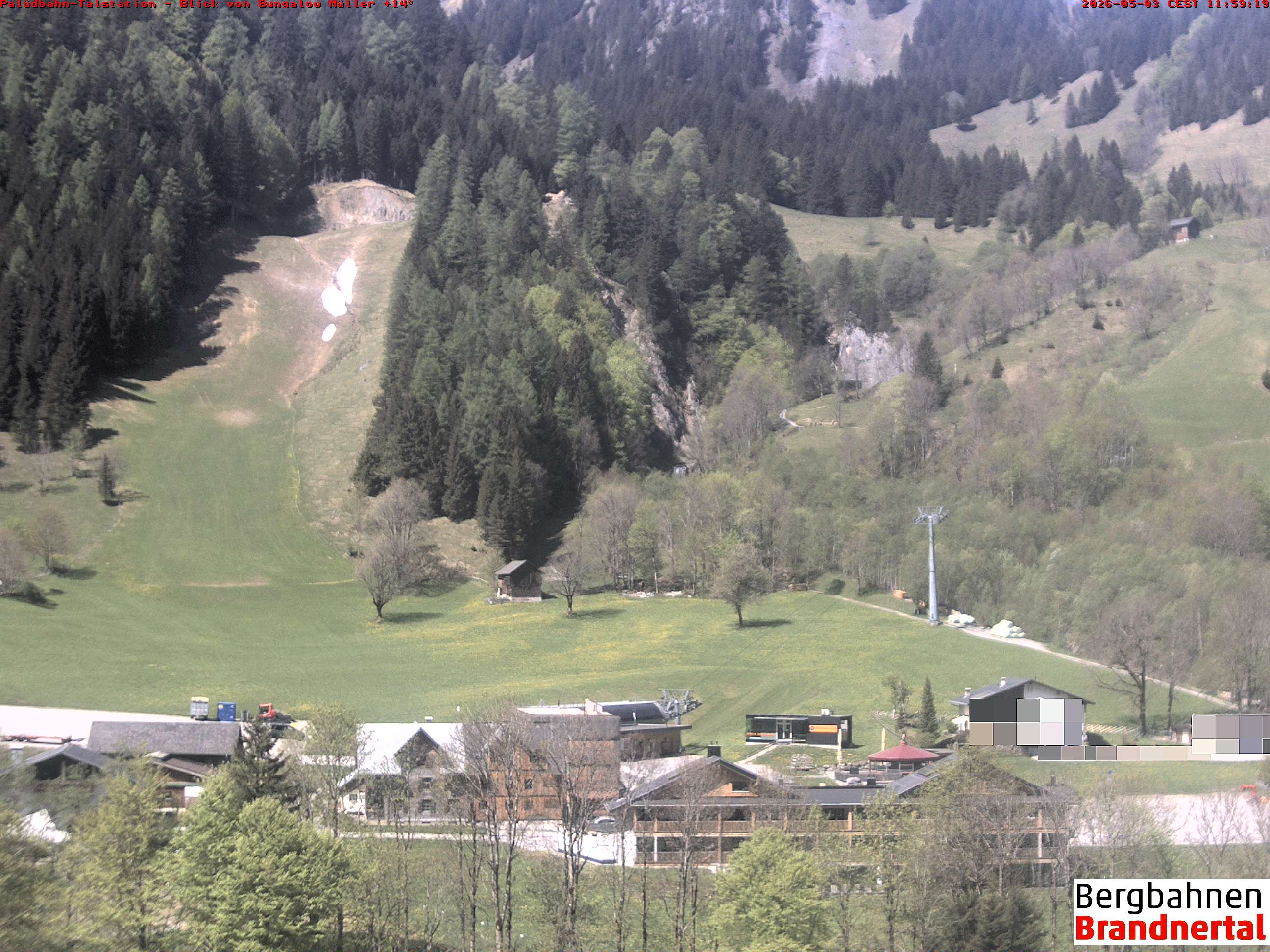 Blick auf Palüdbahn von Bungalow Müller