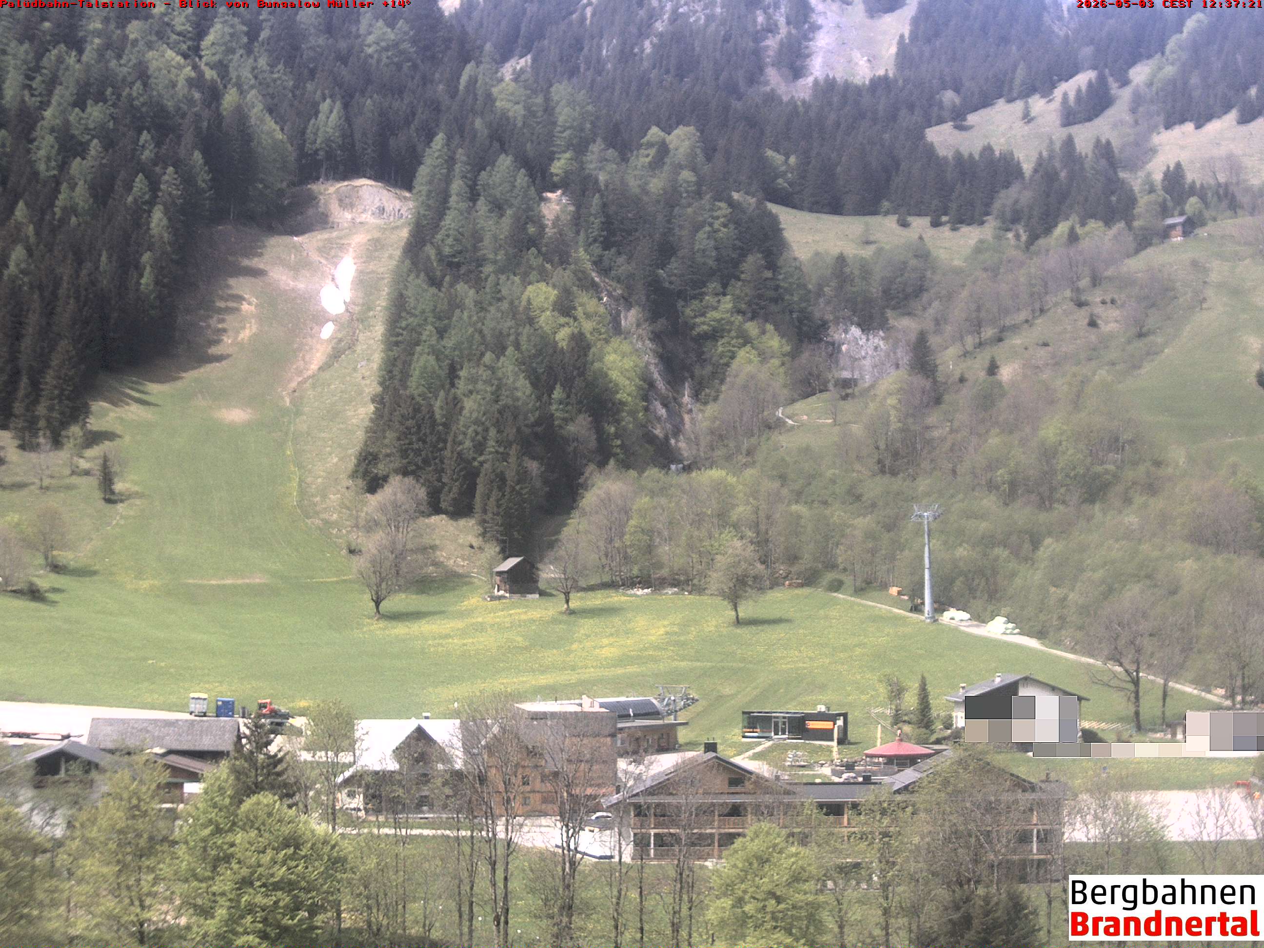 Blick auf Palüdbahn von Bungalow Müller