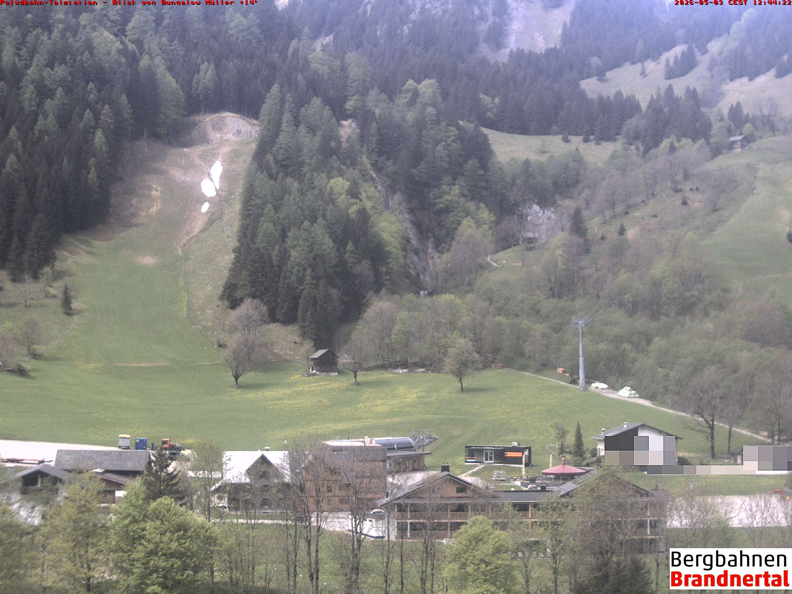 Blick auf Palüdbahn von Bungalow Müller