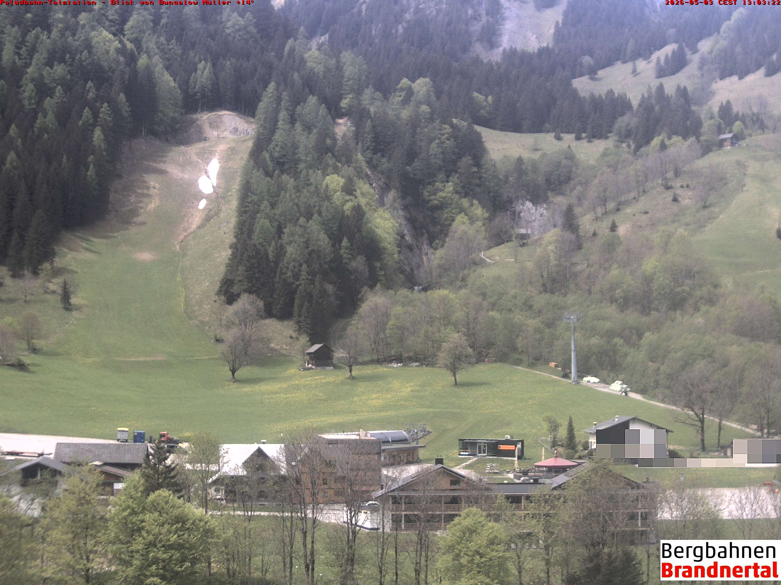 Blick auf Palüdbahn von Bungalow Müller