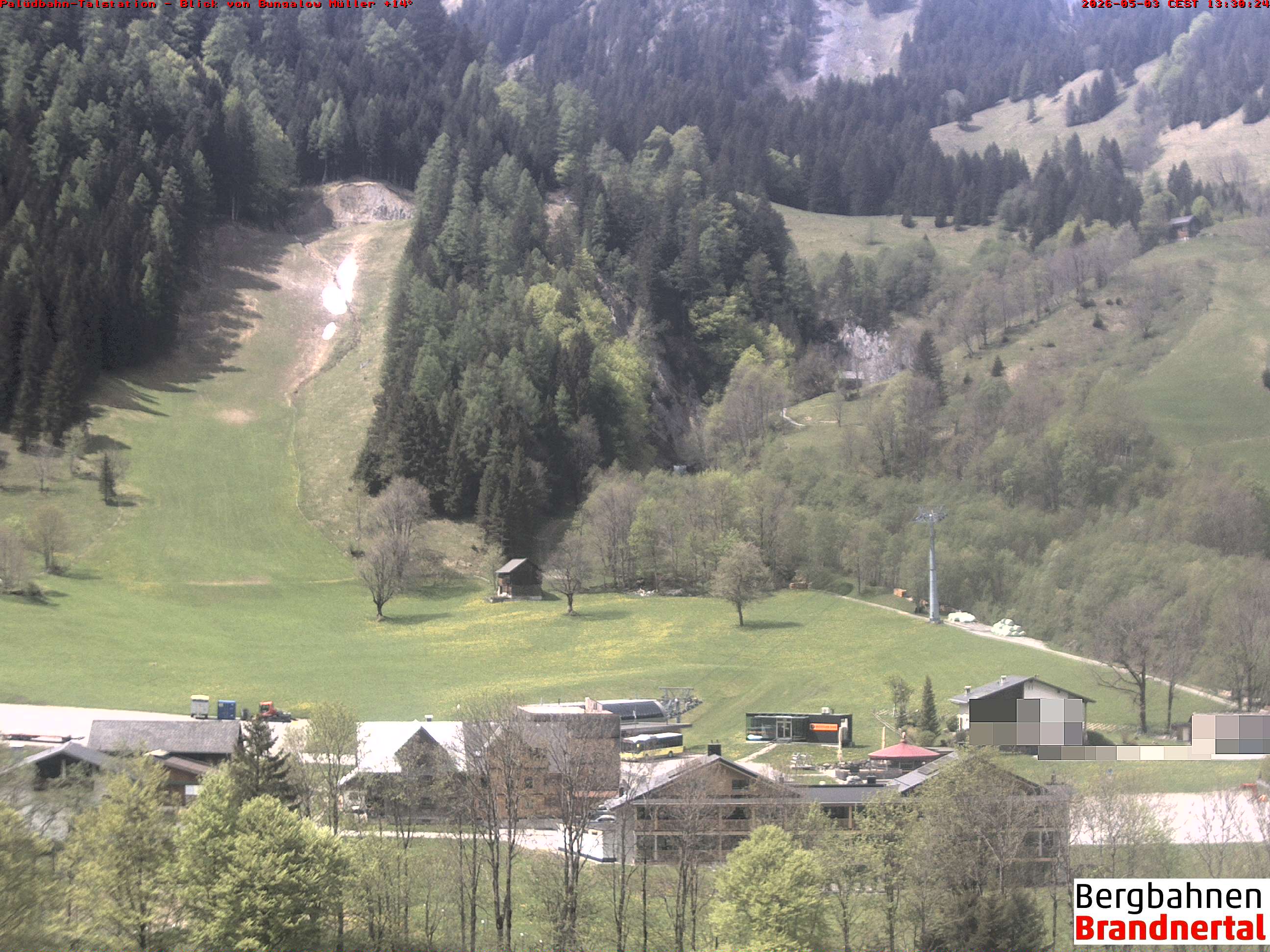 Blick auf Palüdbahn von Bungalow Müller