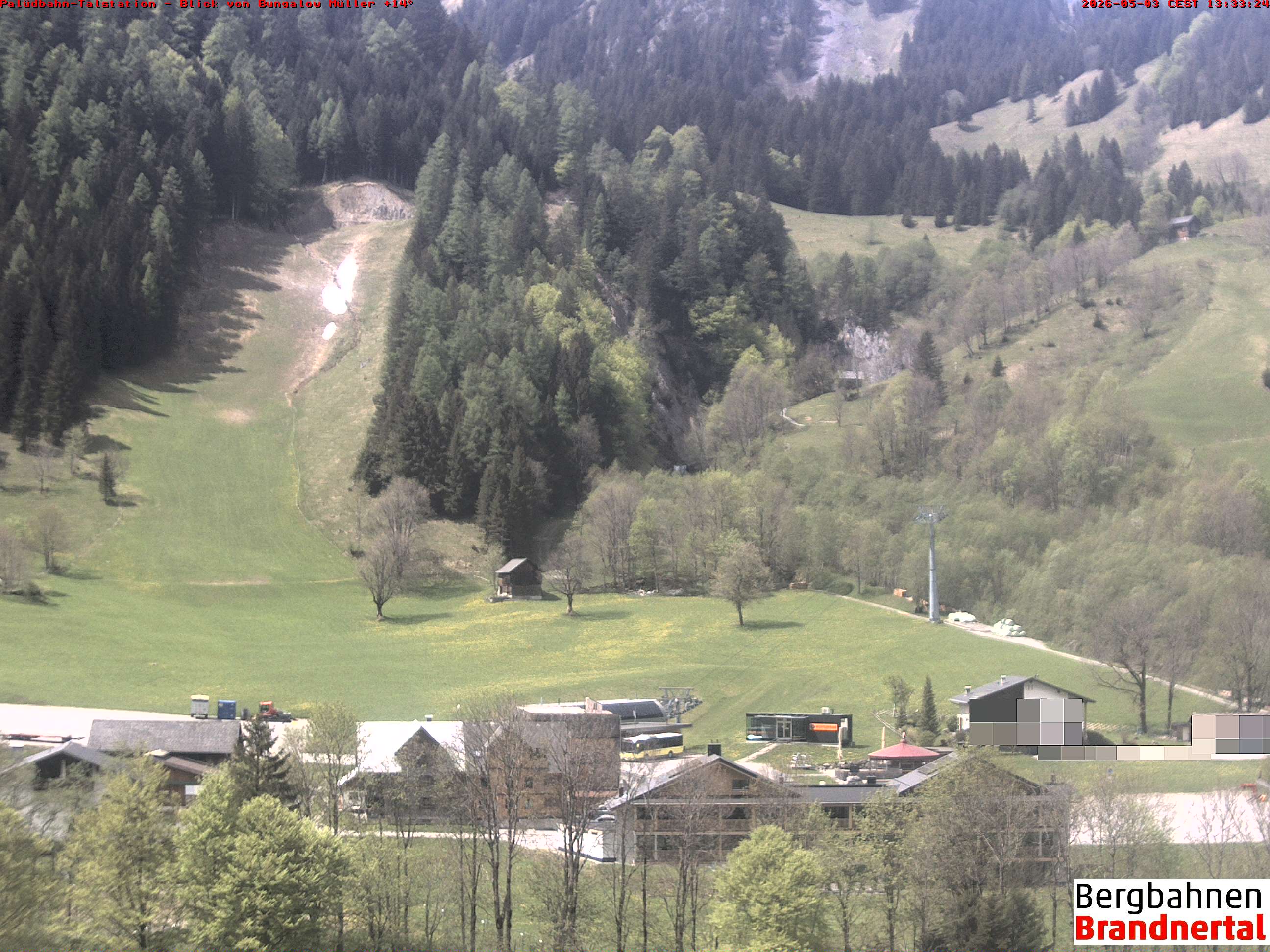 Blick auf Palüdbahn von Bungalow Müller
