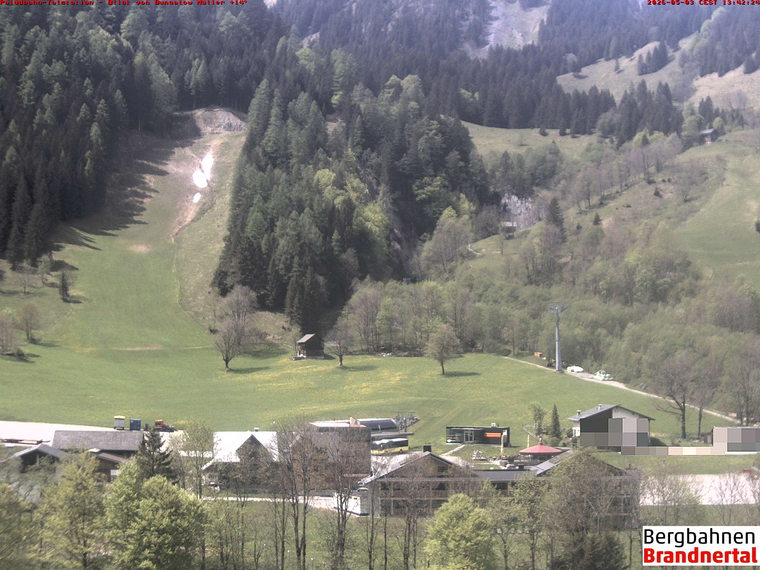 Blick auf Palüdbahn von Bungalow Müller