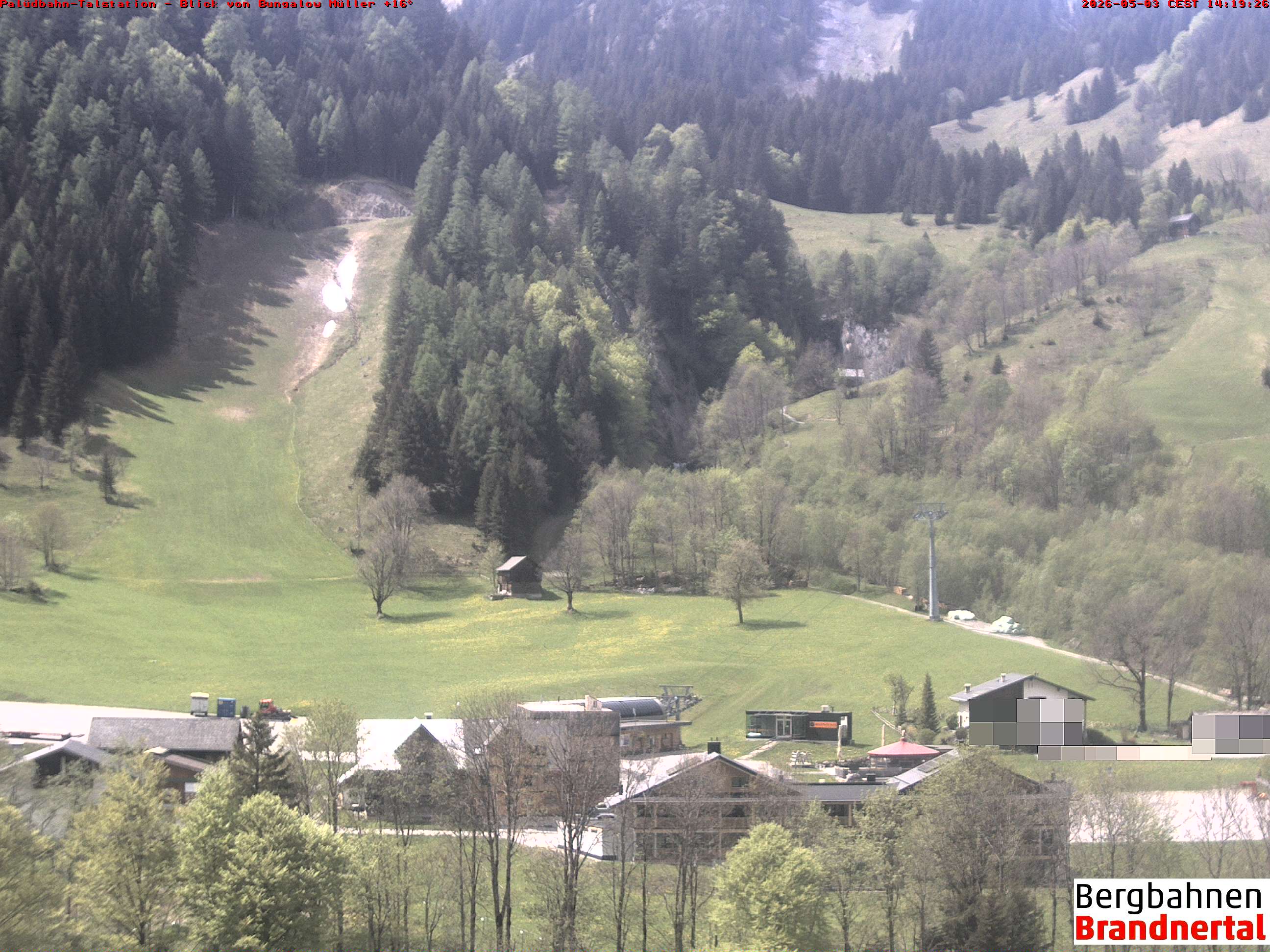 Blick auf Palüdbahn von Bungalow Müller