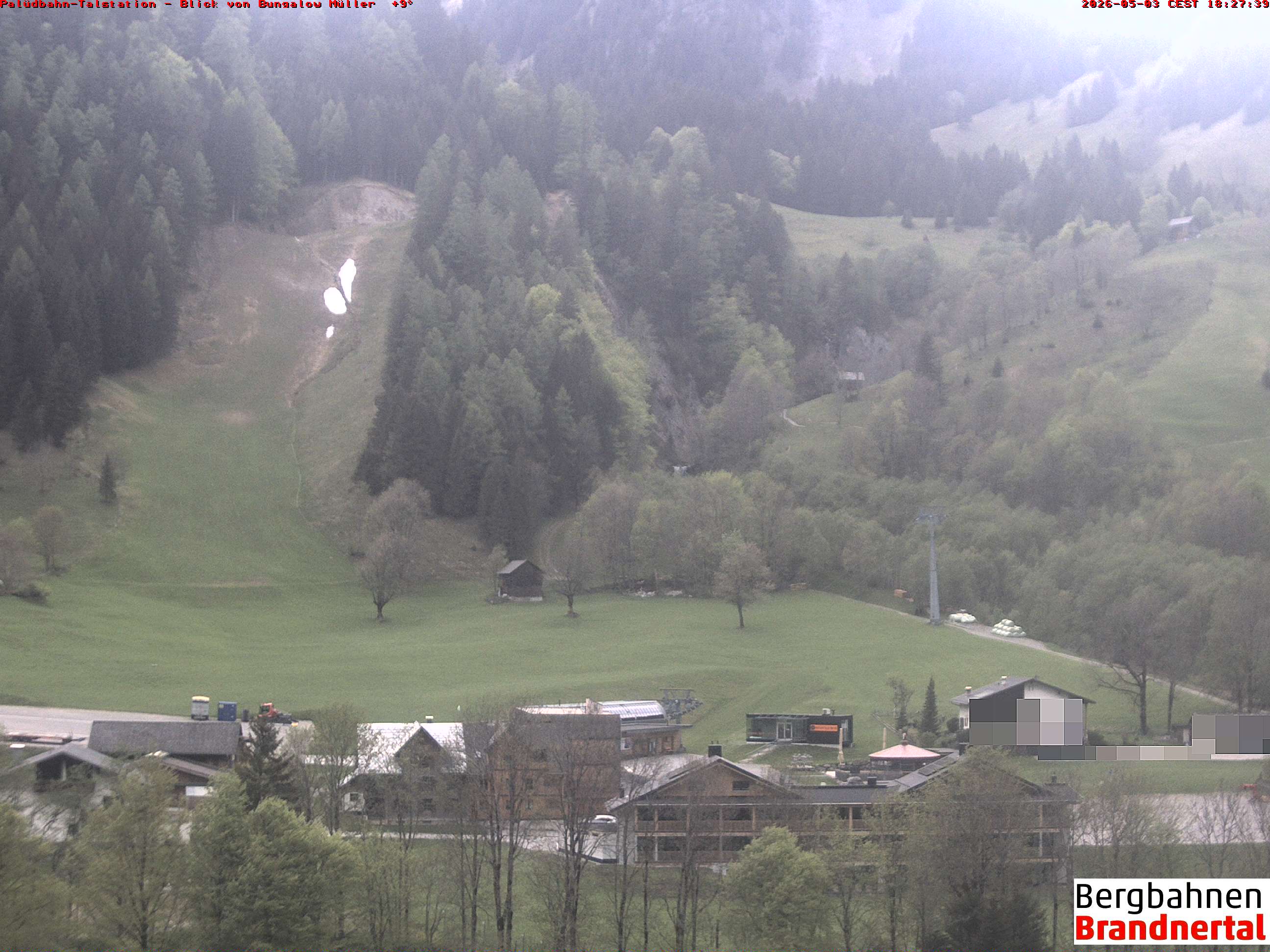 Blick auf Palüdbahn von Bungalow Müller