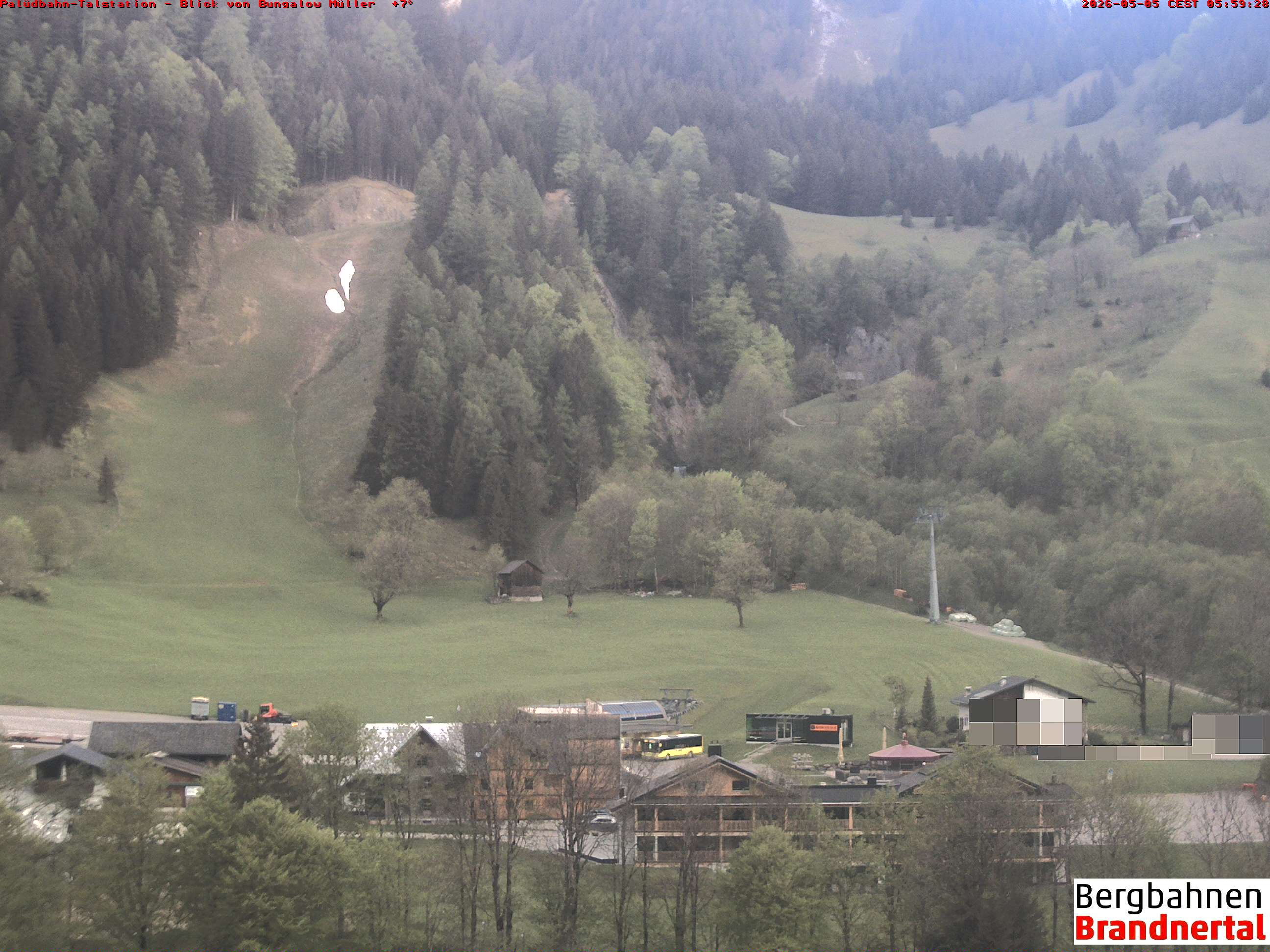 Blick auf Palüdbahn von Bungalow Müller