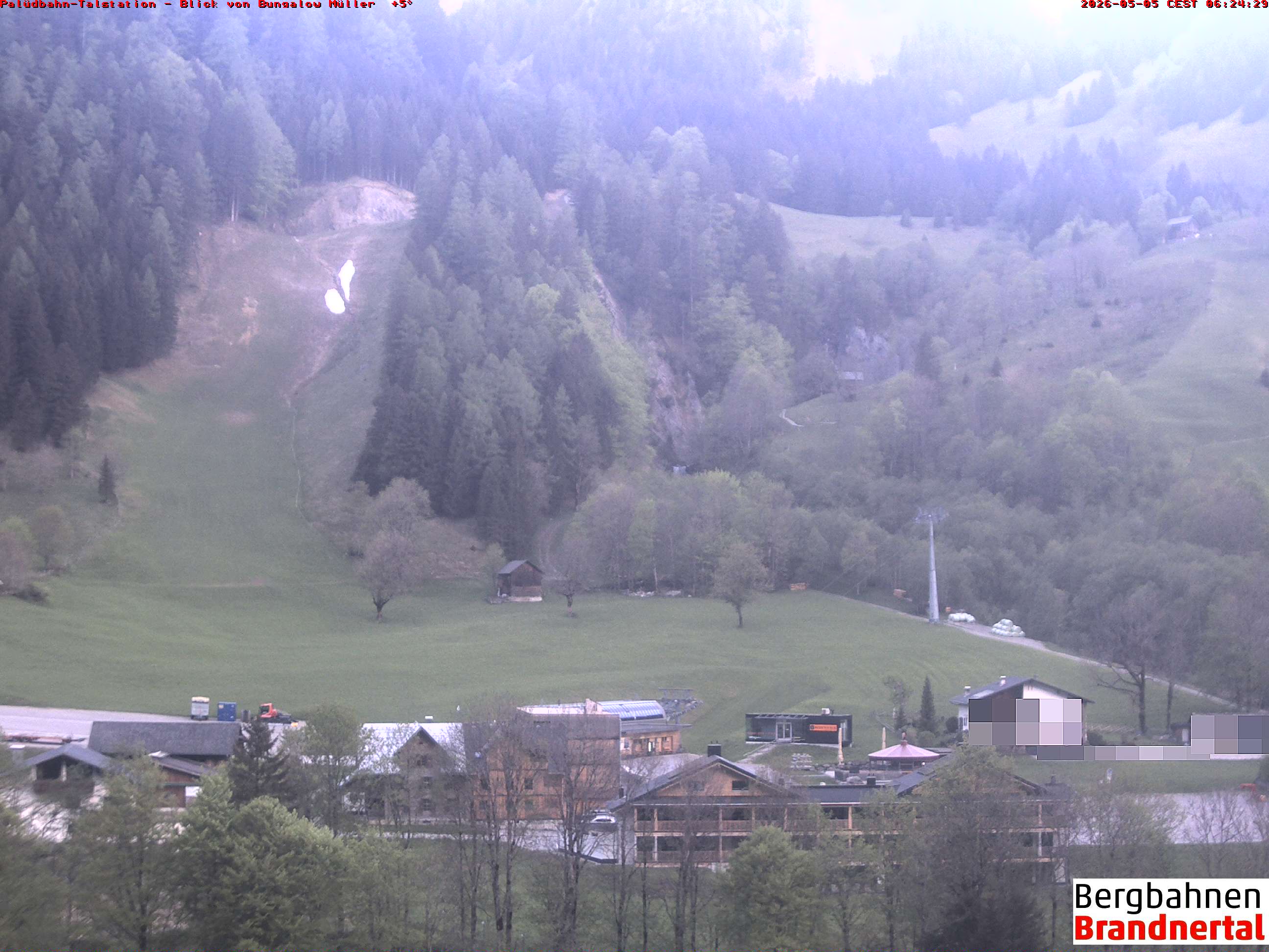 Blick auf Palüdbahn von Bungalow Müller