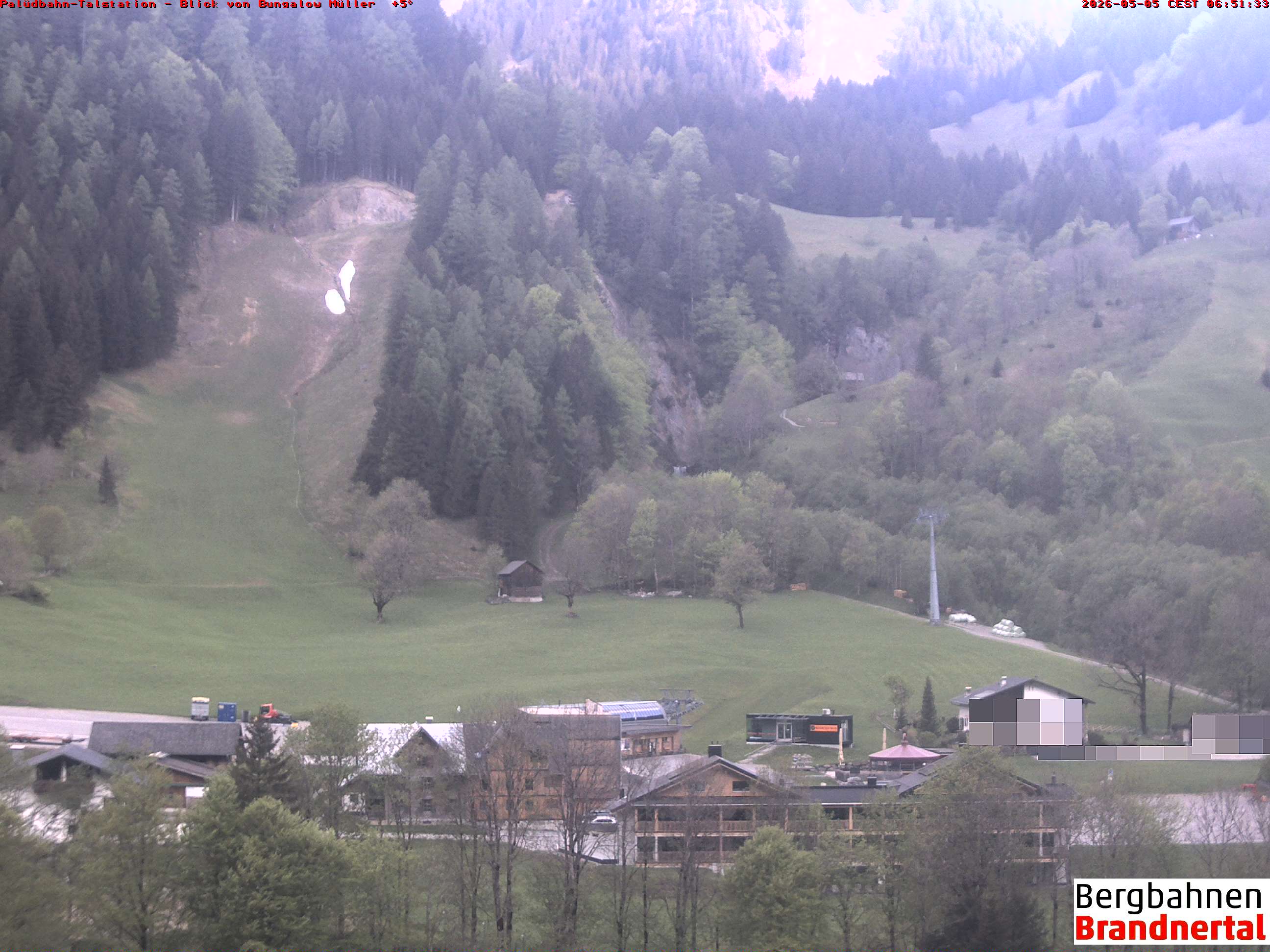 Blick auf Palüdbahn von Bungalow Müller