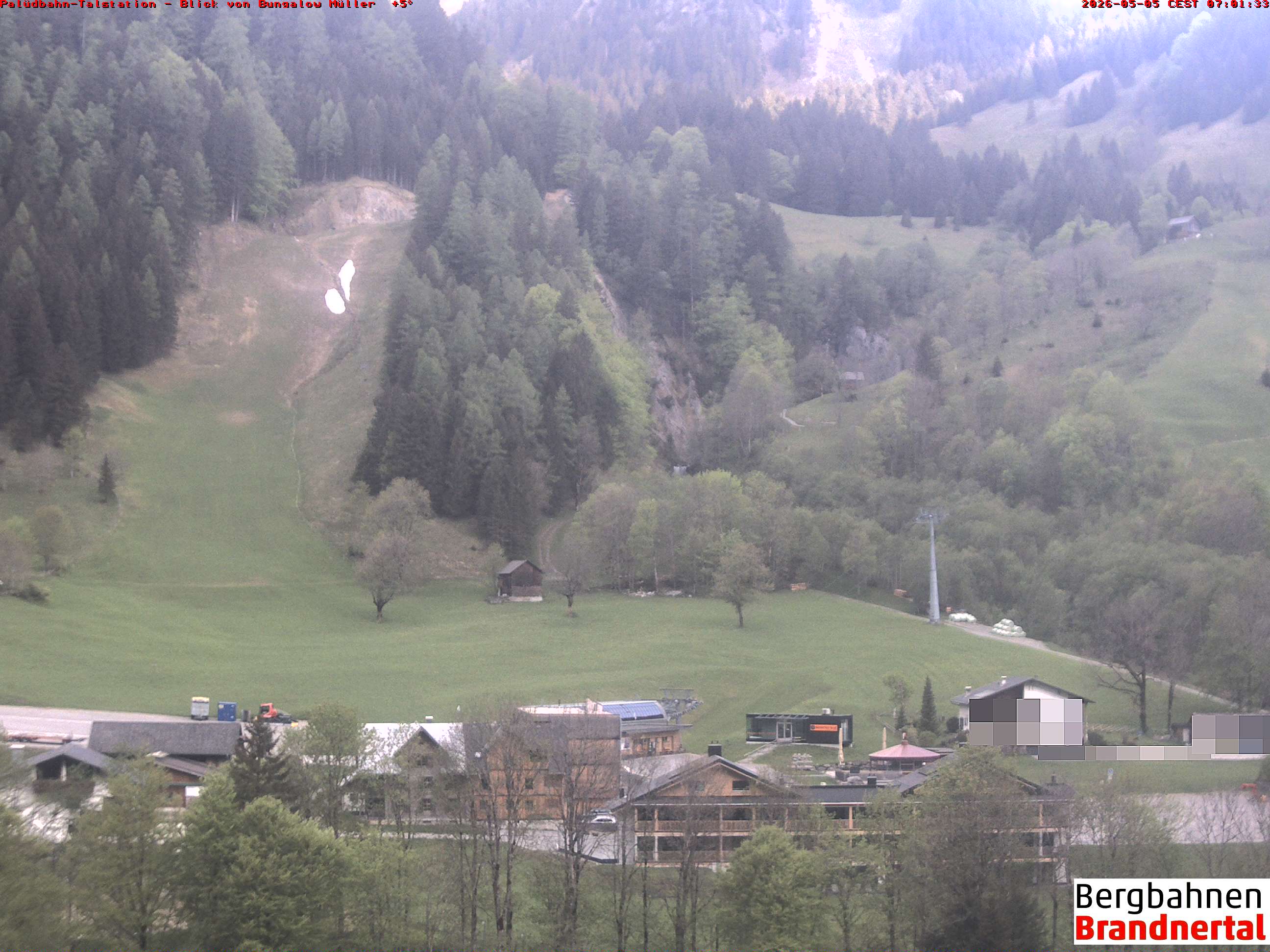 Blick auf Palüdbahn von Bungalow Müller