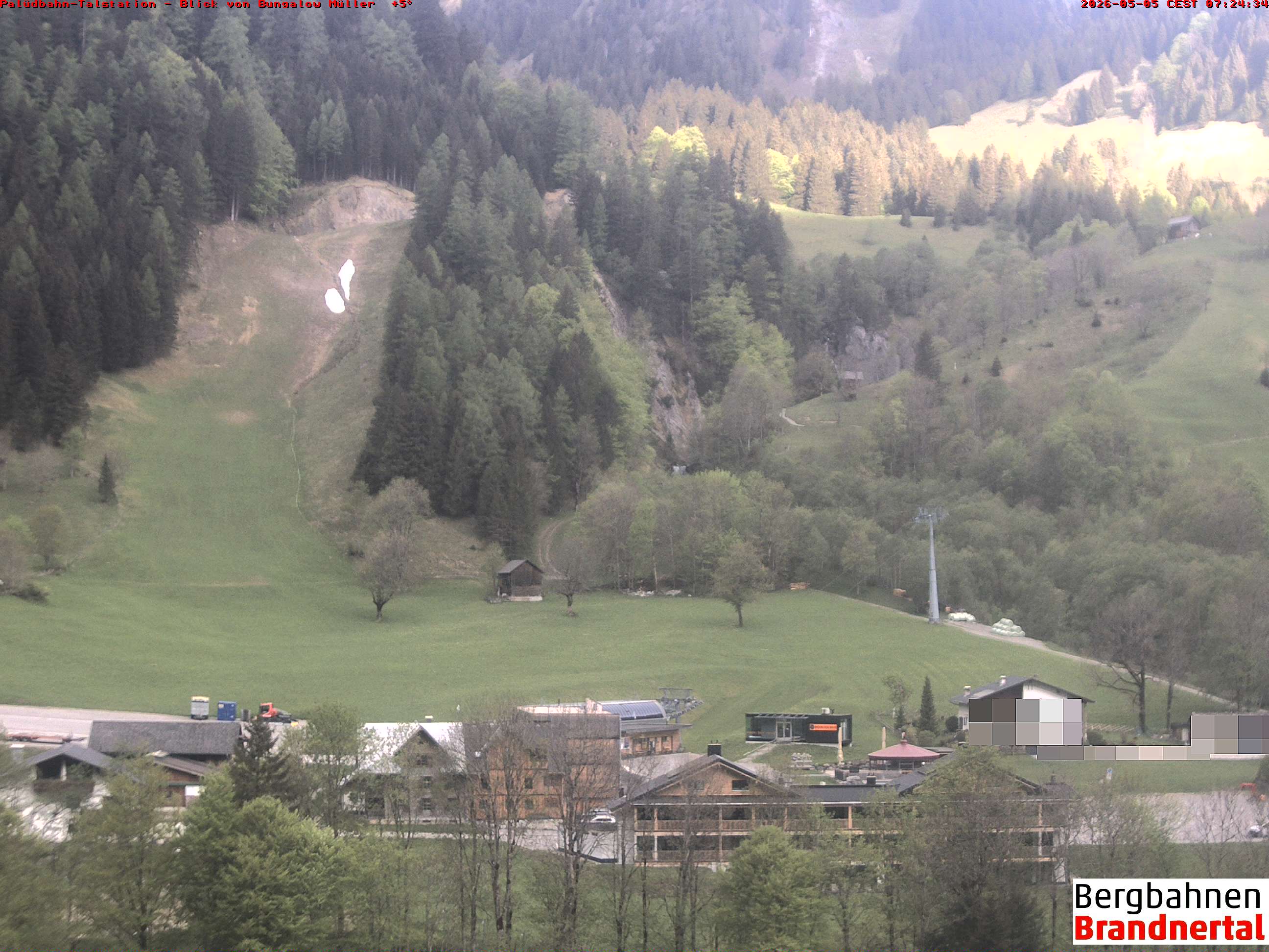 Blick auf Palüdbahn von Bungalow Müller