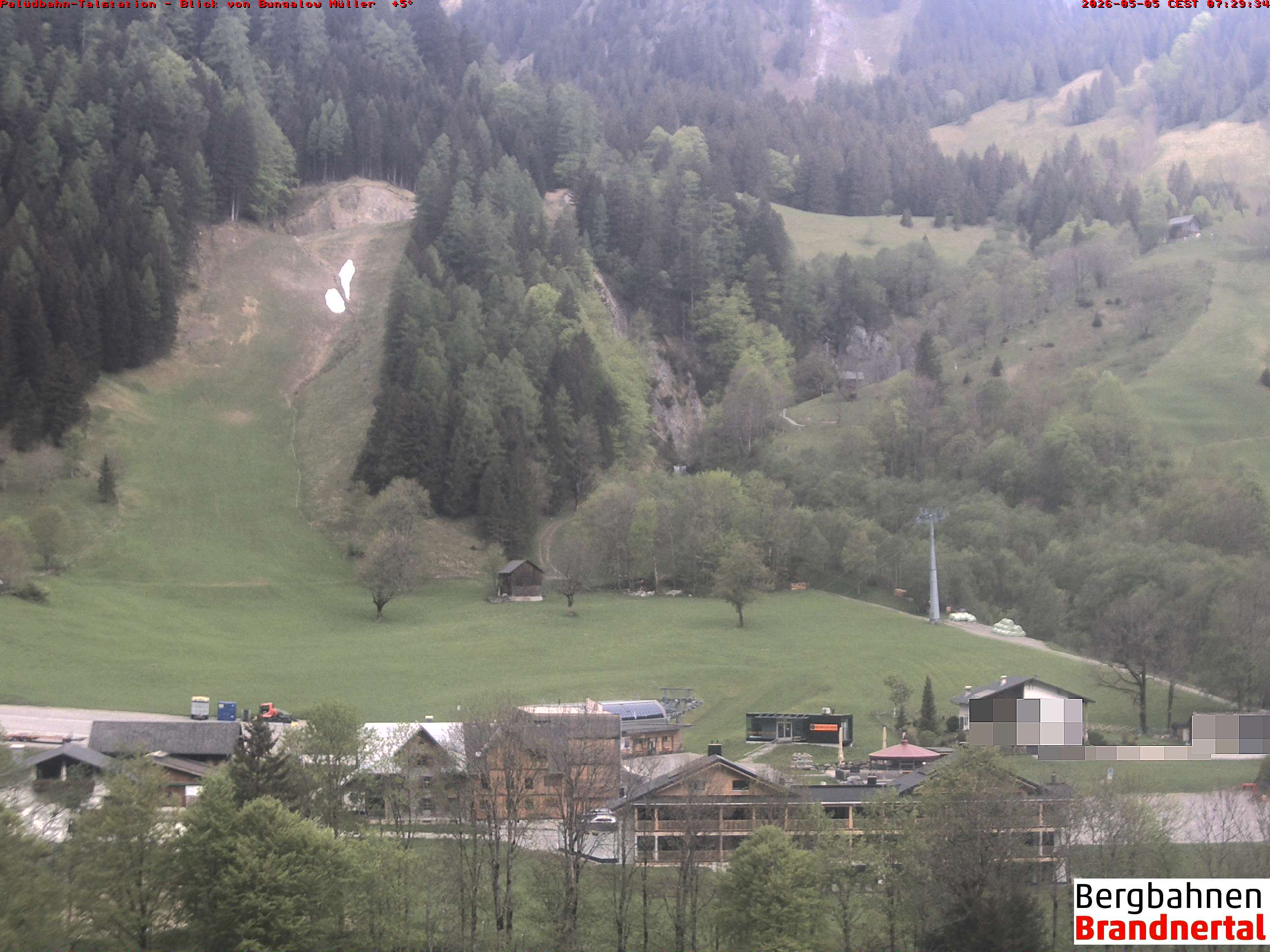 Blick auf Palüdbahn von Bungalow Müller