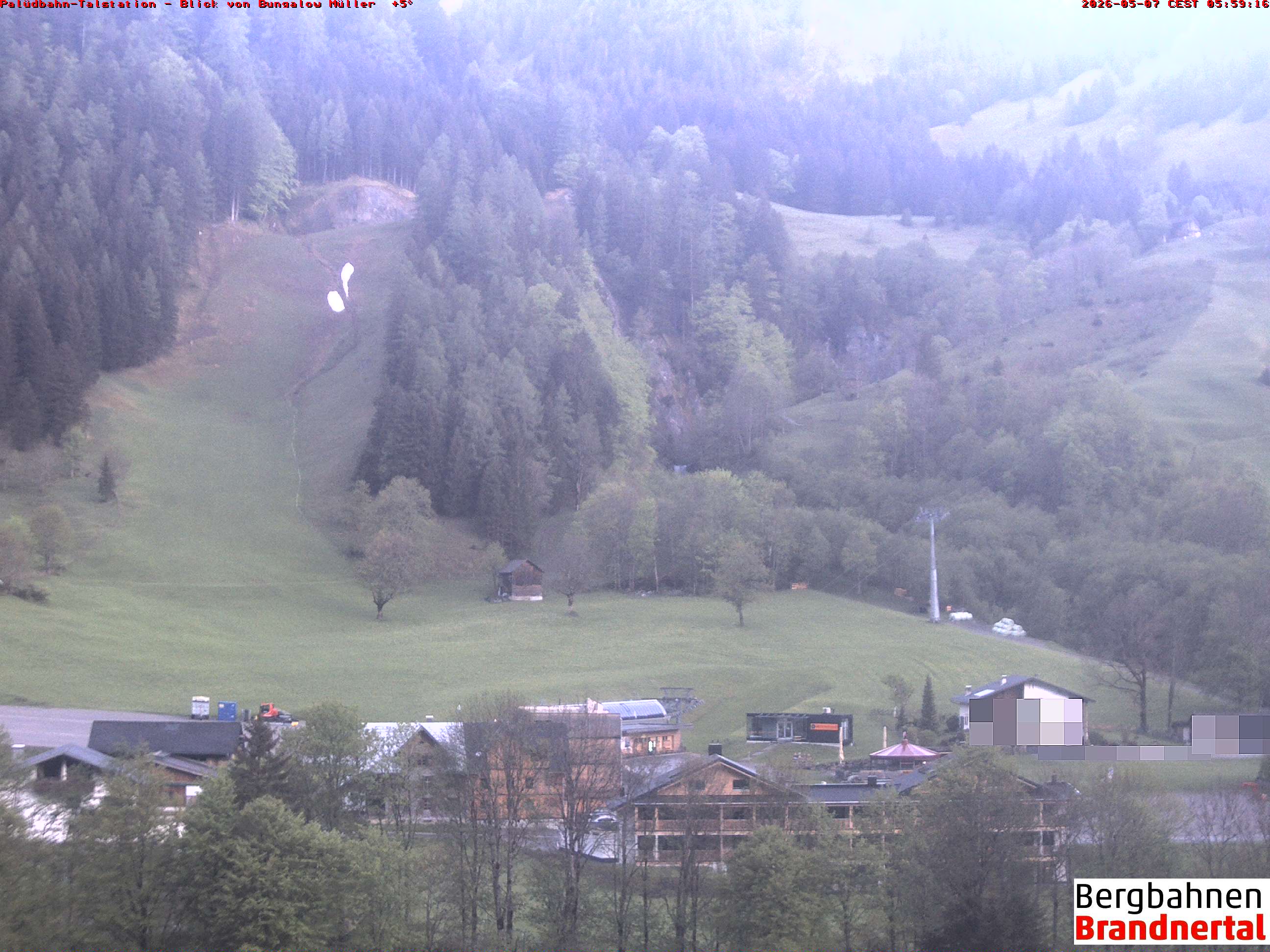 Blick auf Palüdbahn von Bungalow Müller