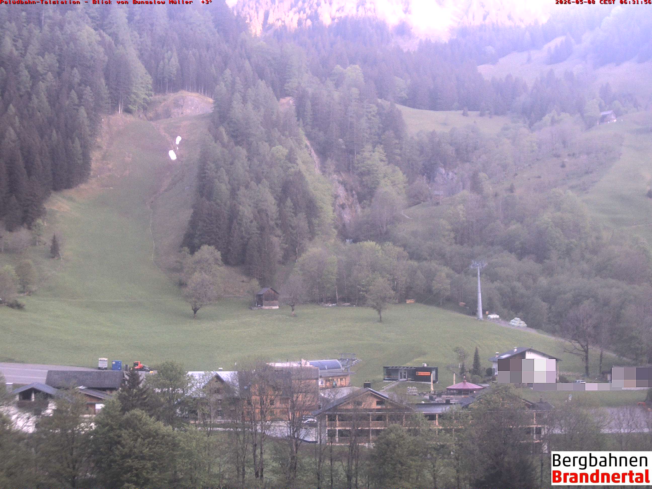 Blick auf Palüdbahn von Bungalow Müller