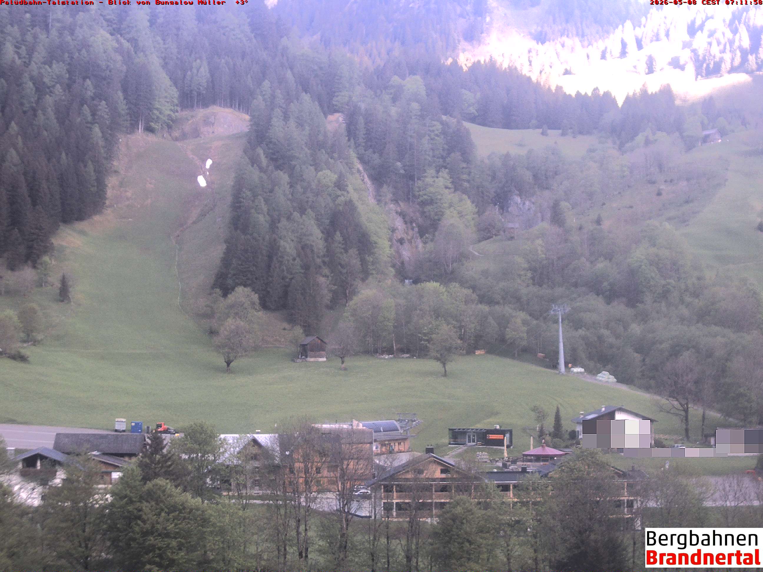 Blick auf Palüdbahn von Bungalow Müller