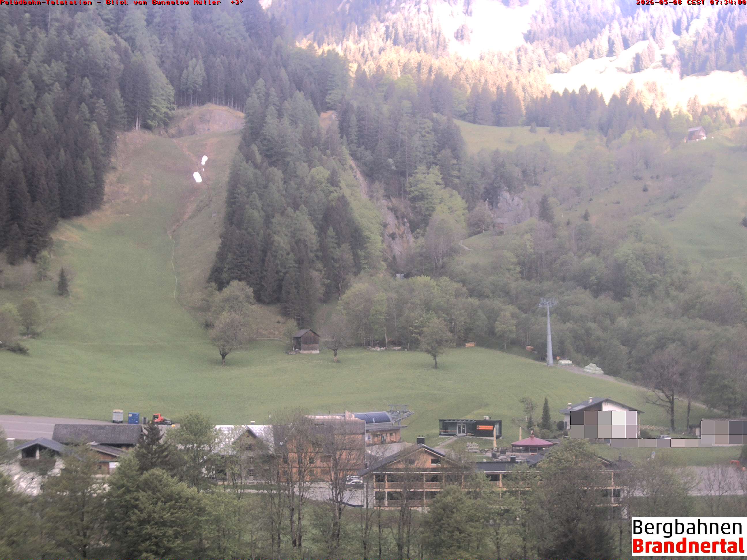 Blick auf Palüdbahn von Bungalow Müller
