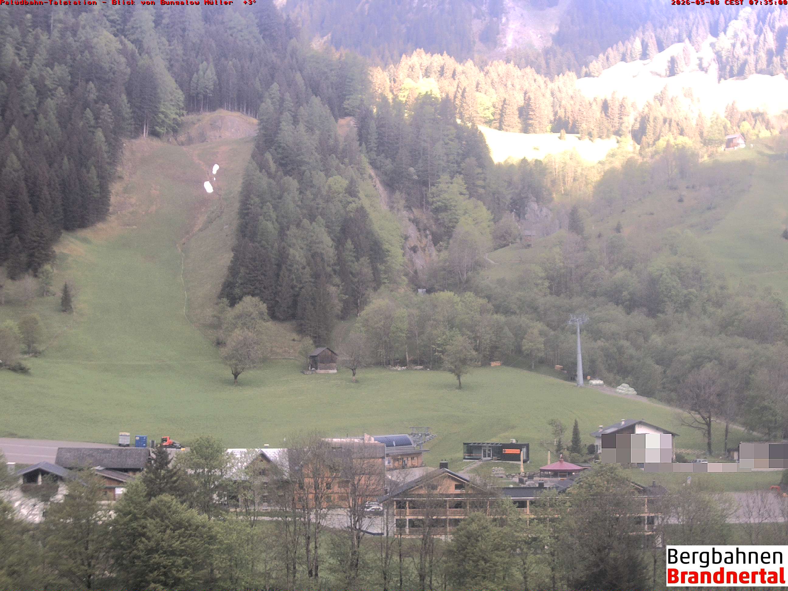 Blick auf Palüdbahn von Bungalow Müller