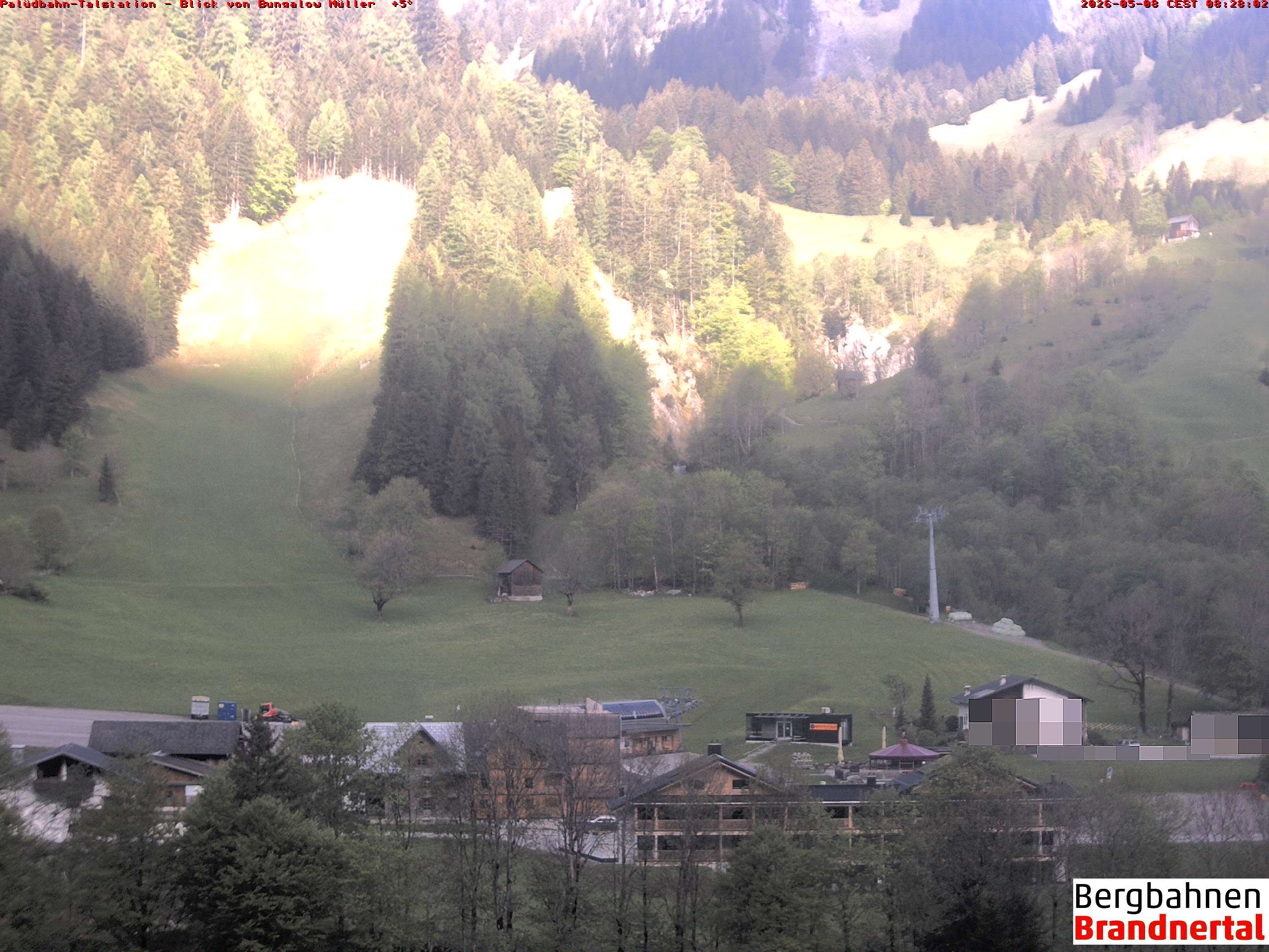 Blick auf Palüdbahn von Bungalow Müller