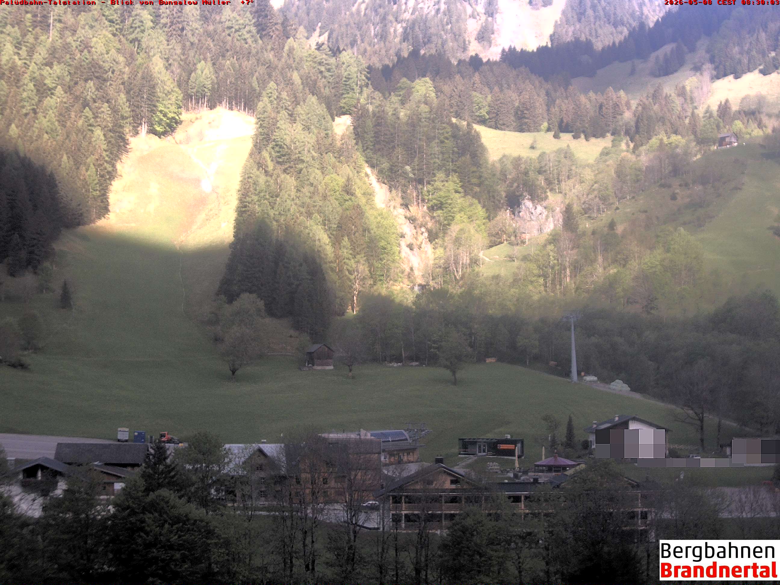 Blick auf Palüdbahn von Bungalow Müller