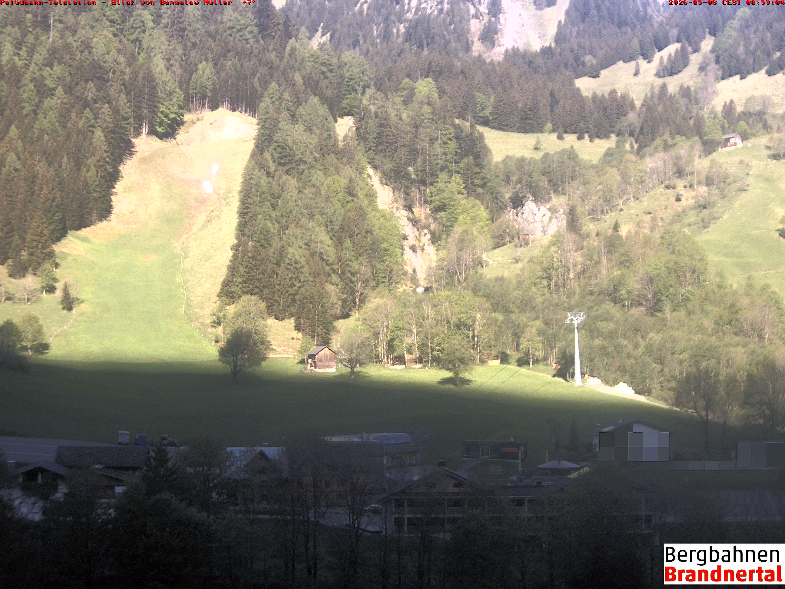 Blick auf Palüdbahn von Bungalow Müller