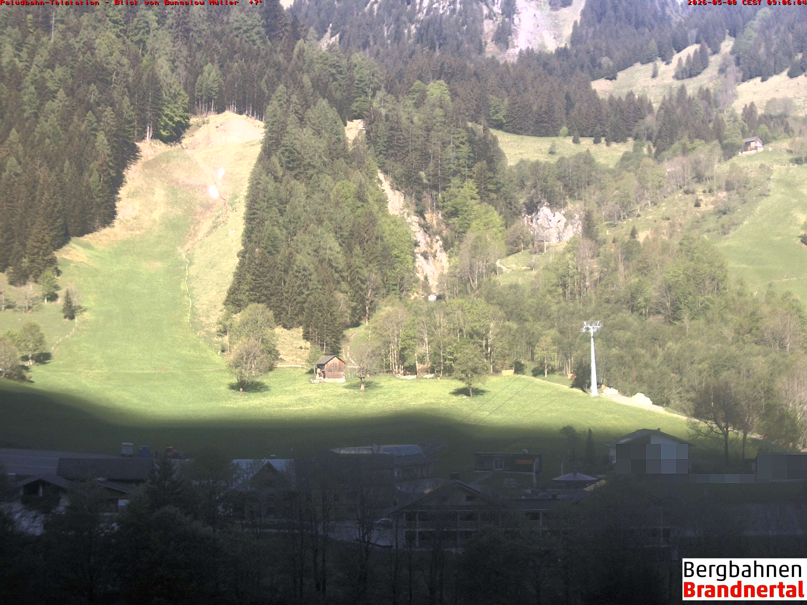 Blick auf Palüdbahn von Bungalow Müller