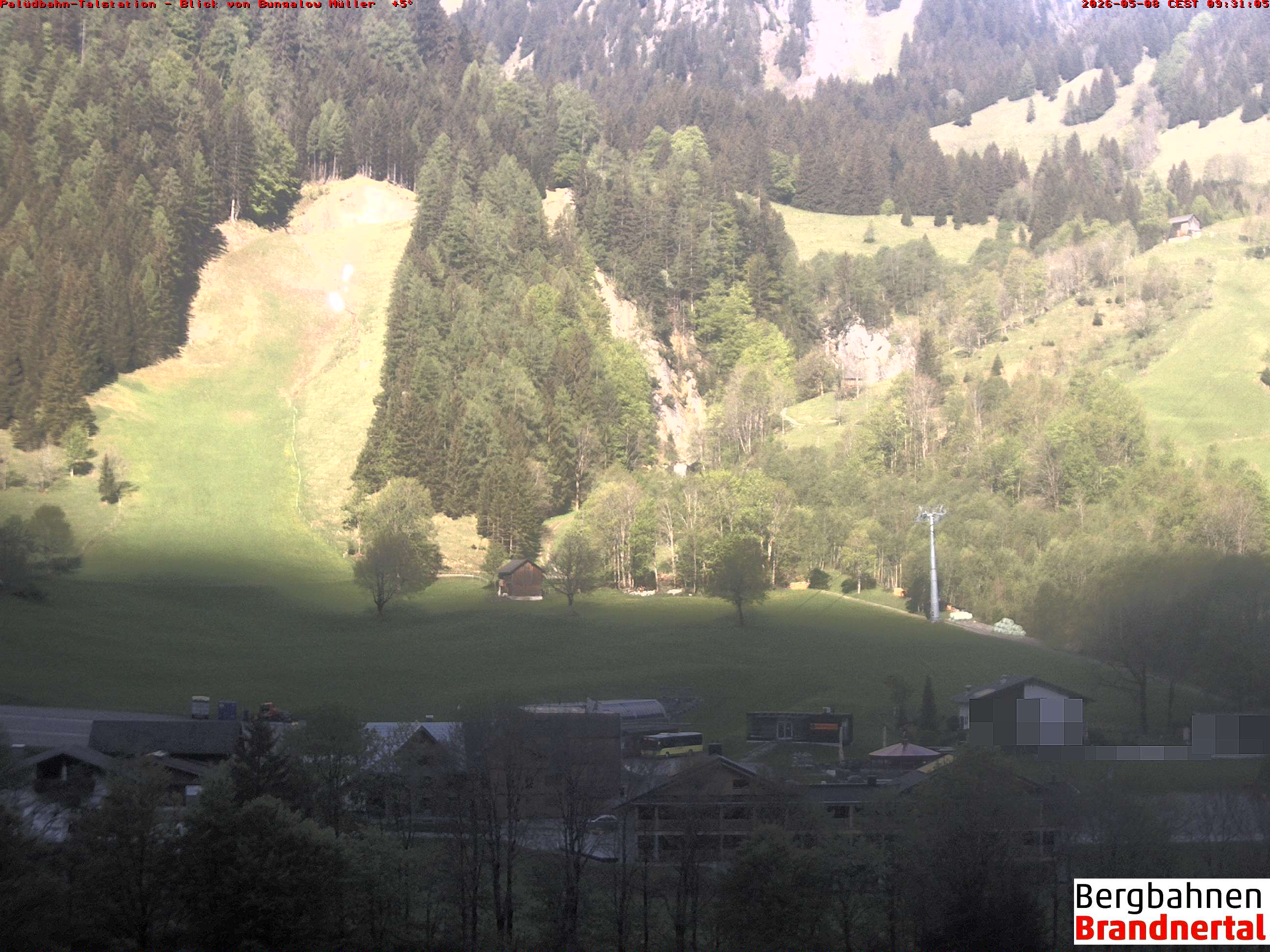 Blick auf Palüdbahn von Bungalow Müller