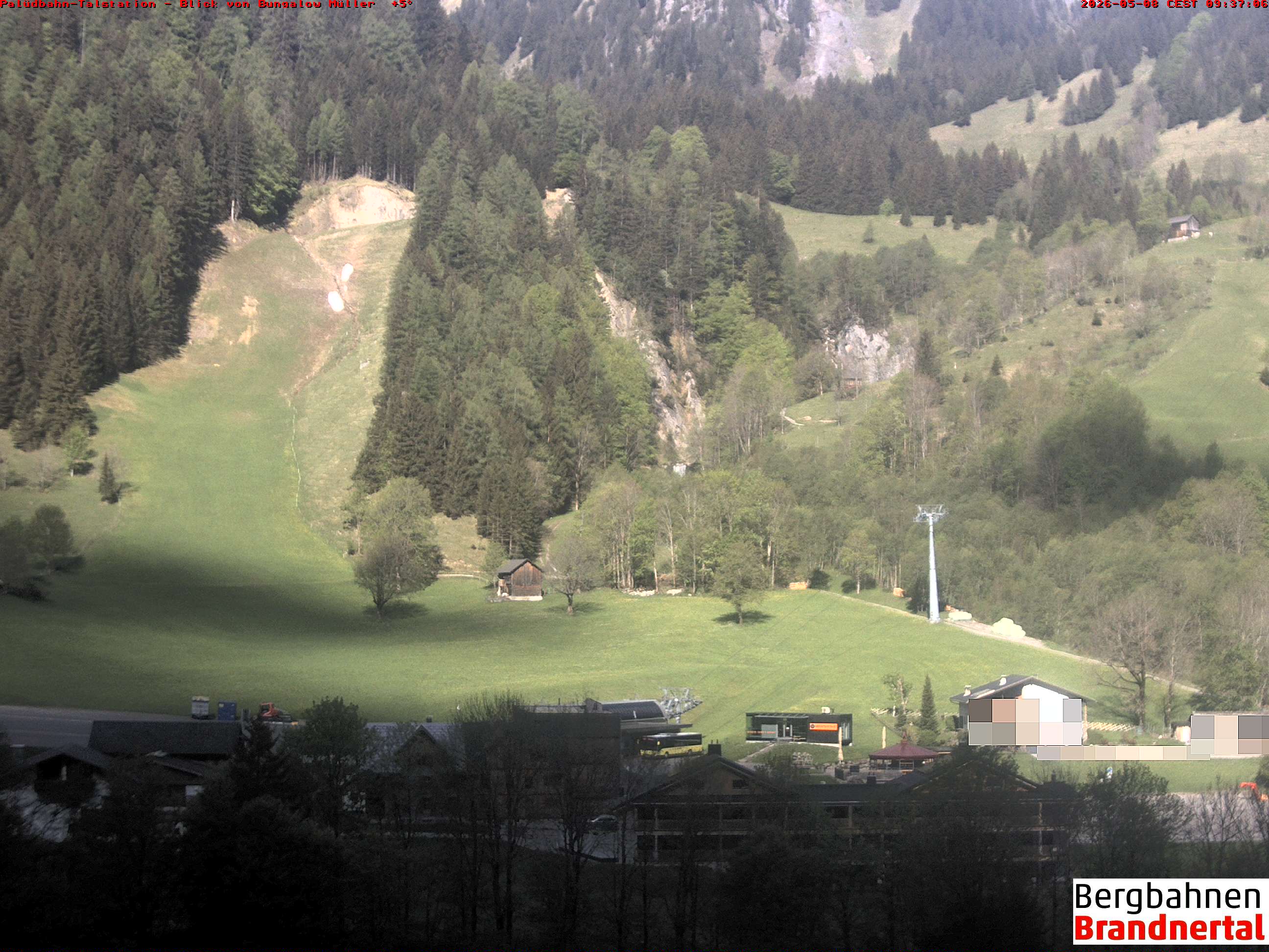 Blick auf Palüdbahn von Bungalow Müller