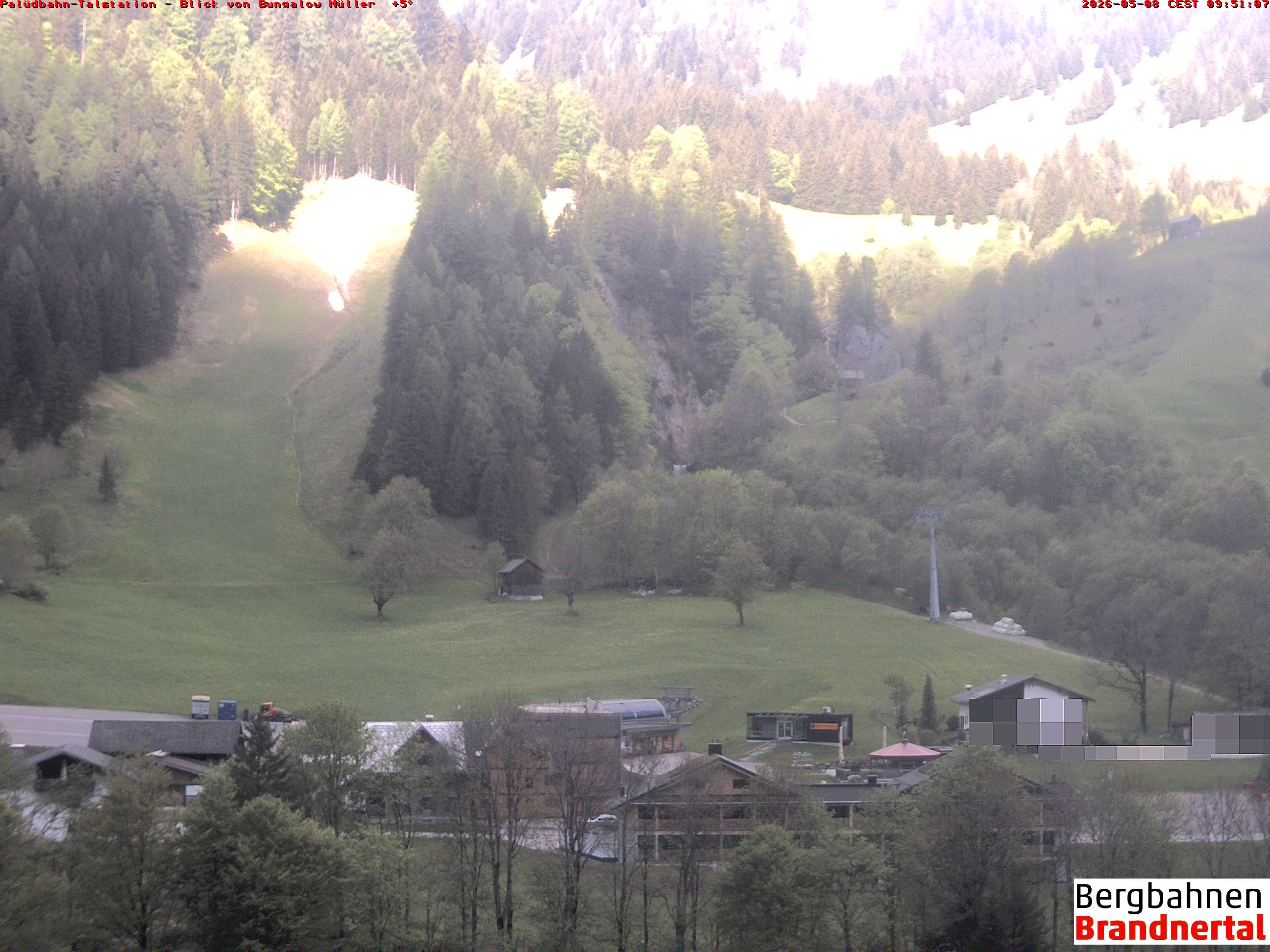 Blick auf Palüdbahn von Bungalow Müller