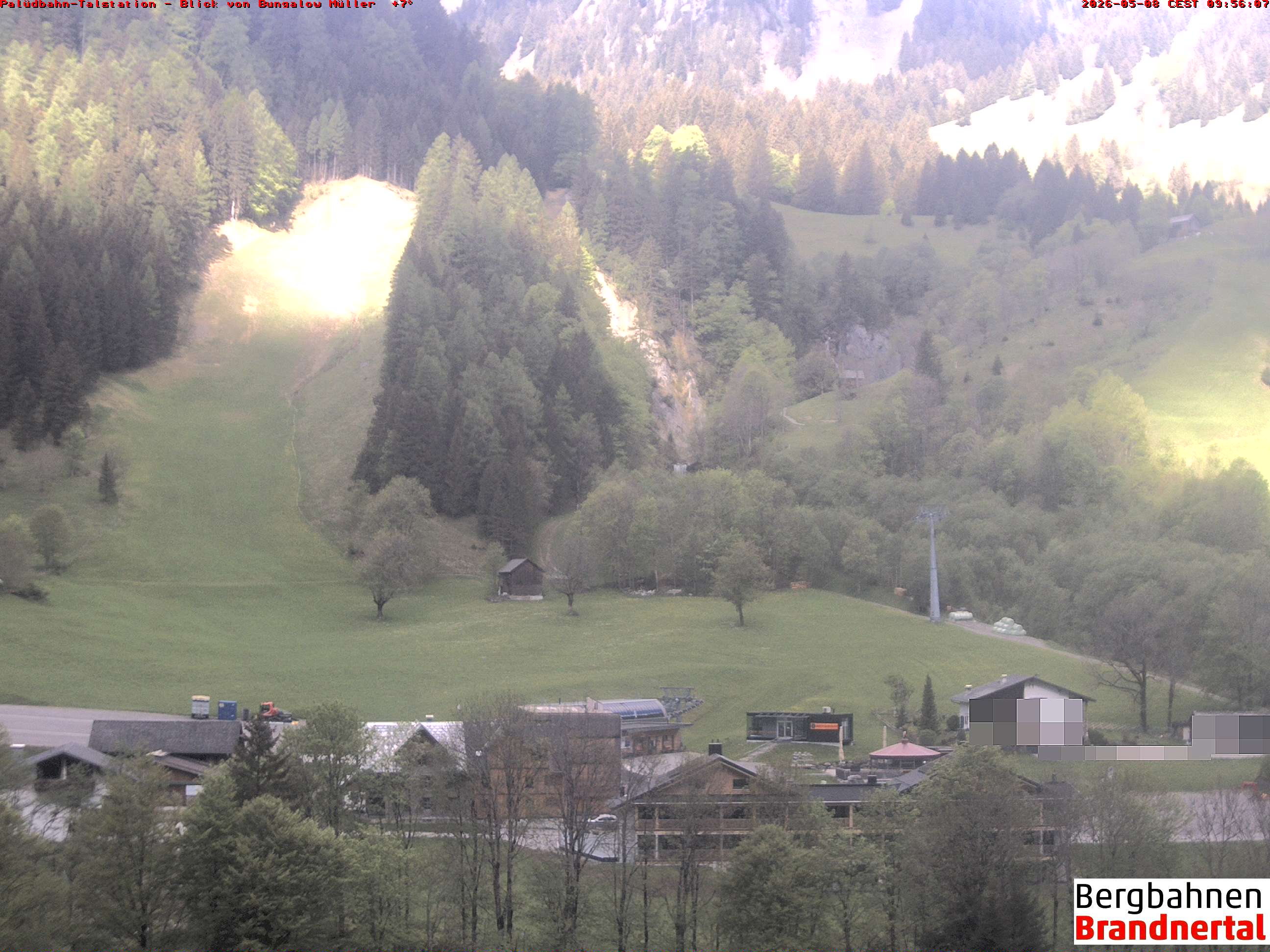 Blick auf Palüdbahn von Bungalow Müller