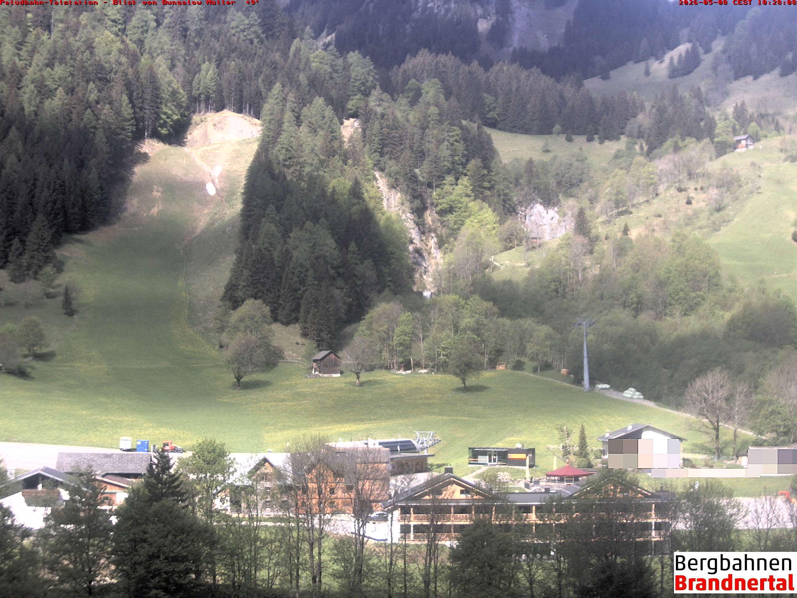 Blick auf Palüdbahn von Bungalow Müller