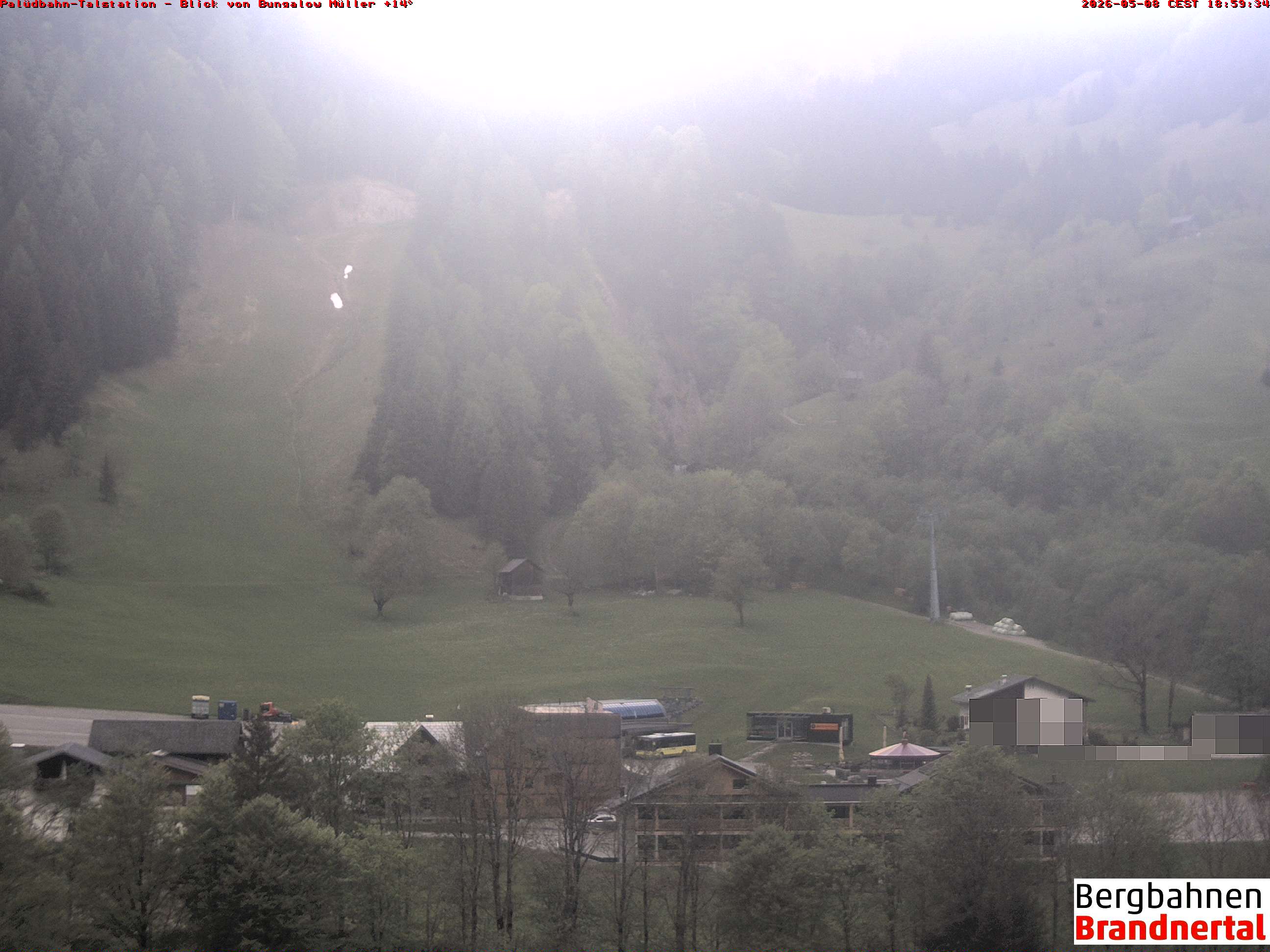 Blick auf Palüdbahn von Bungalow Müller