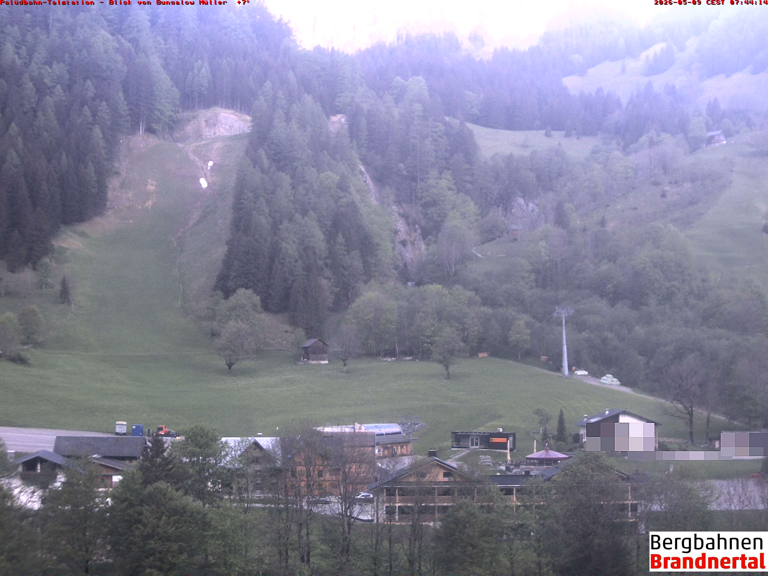 Blick auf Palüdbahn von Bungalow Müller