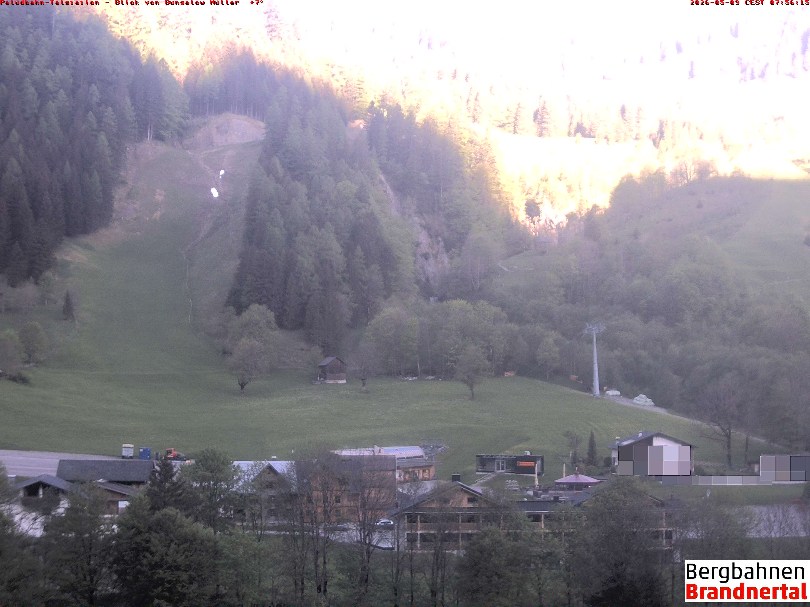 Blick auf Palüdbahn von Bungalow Müller