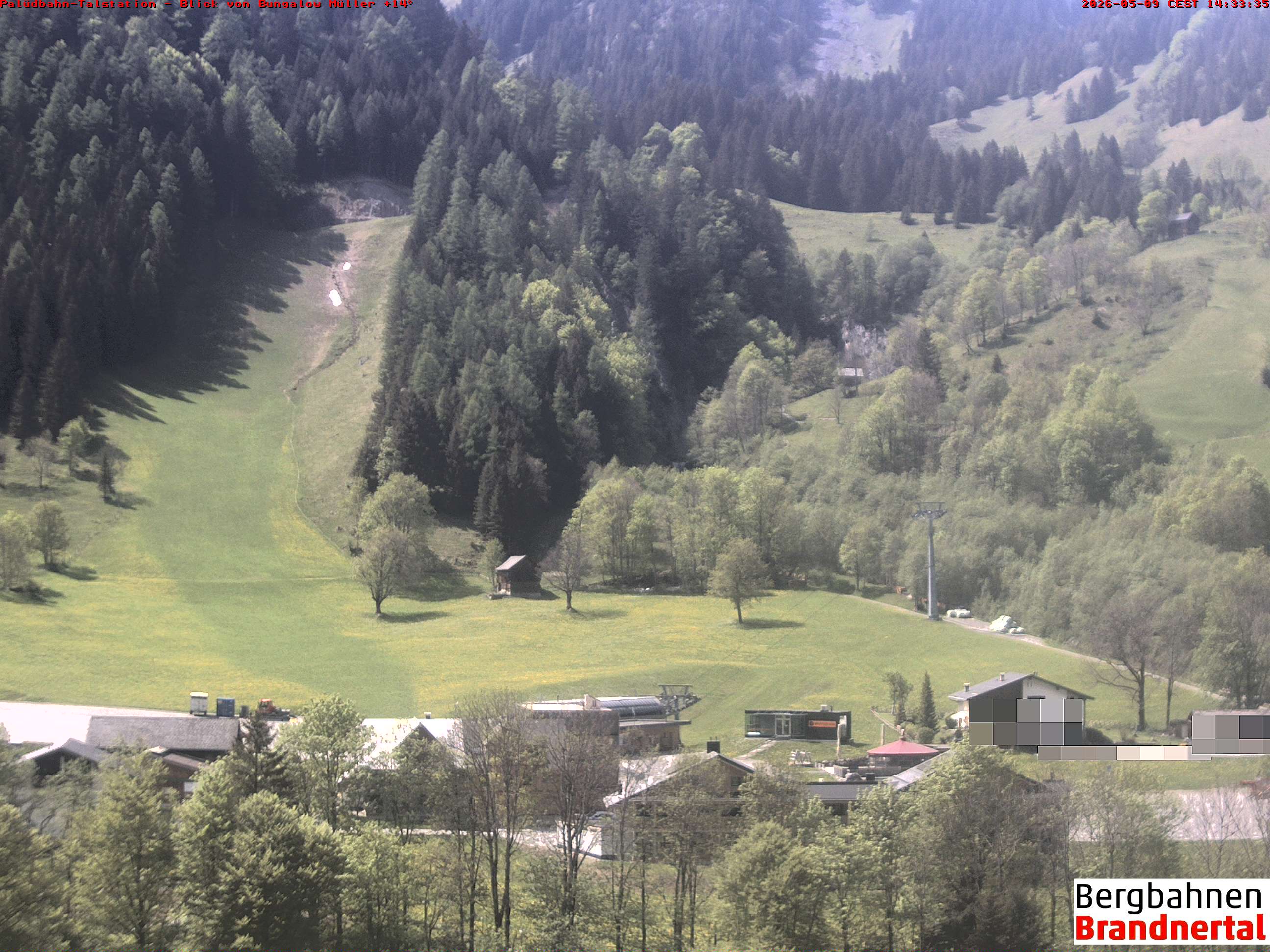 Blick auf Palüdbahn von Bungalow Müller