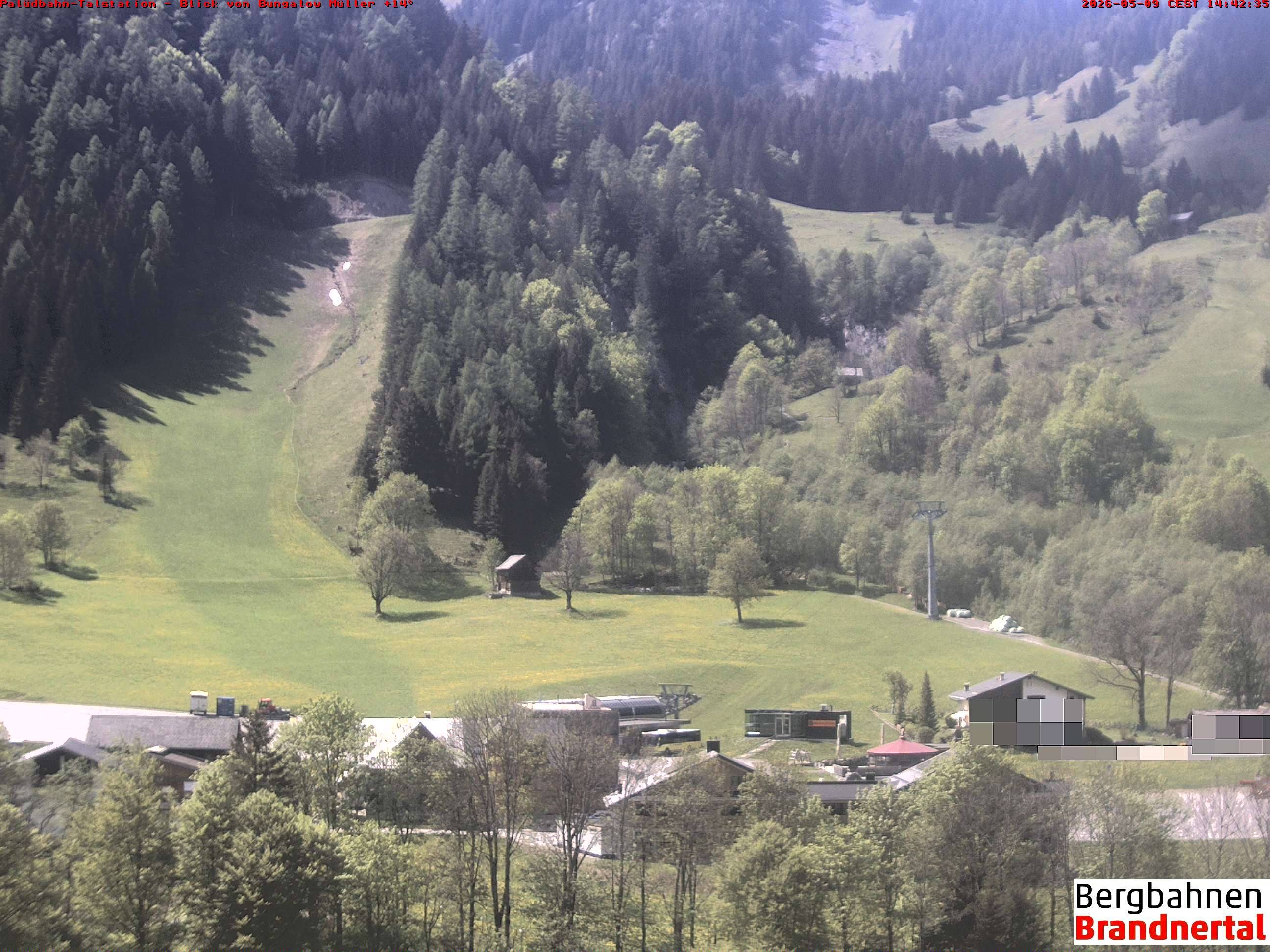 Blick auf Palüdbahn von Bungalow Müller