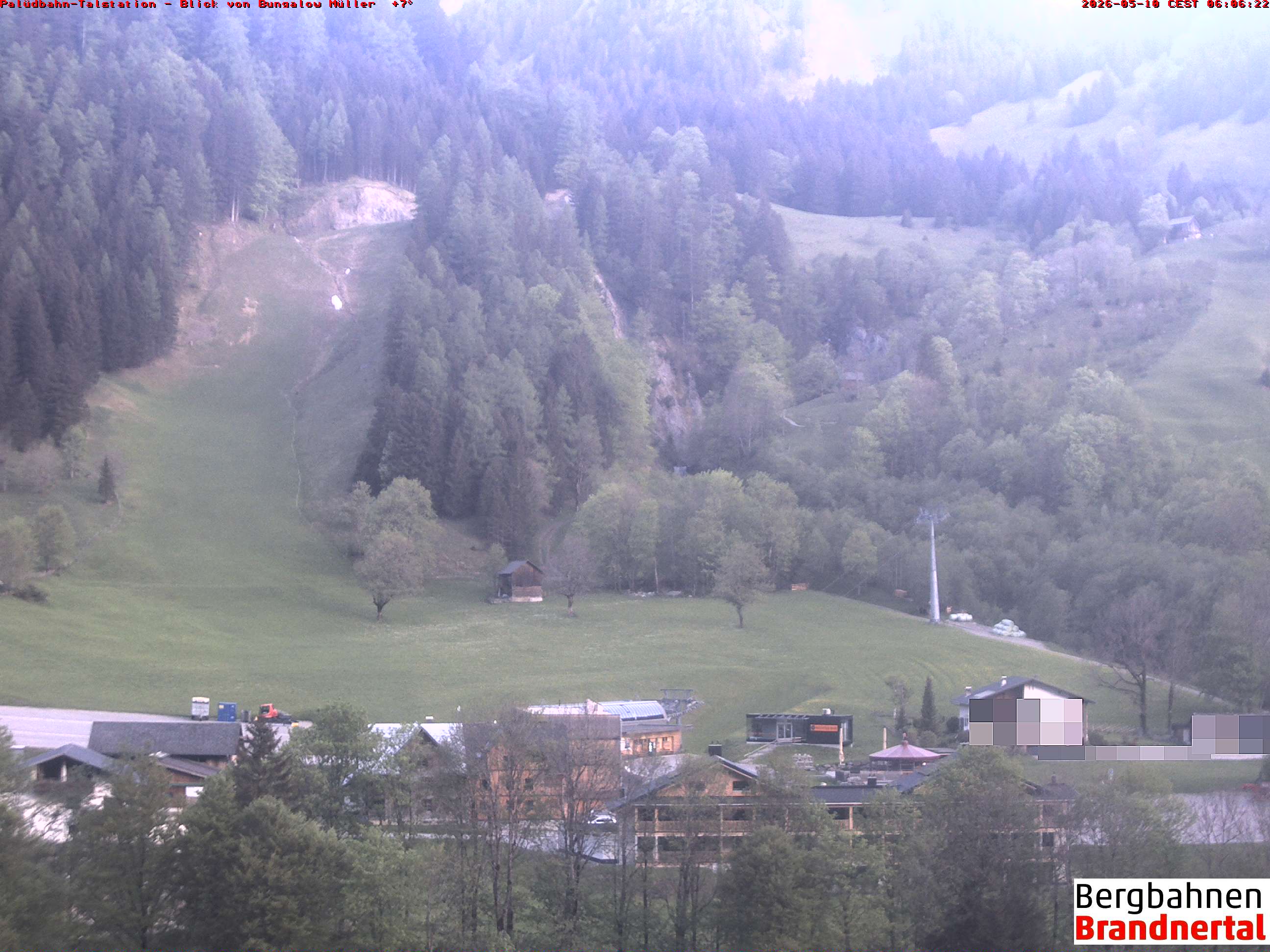 Blick auf Palüdbahn von Bungalow Müller