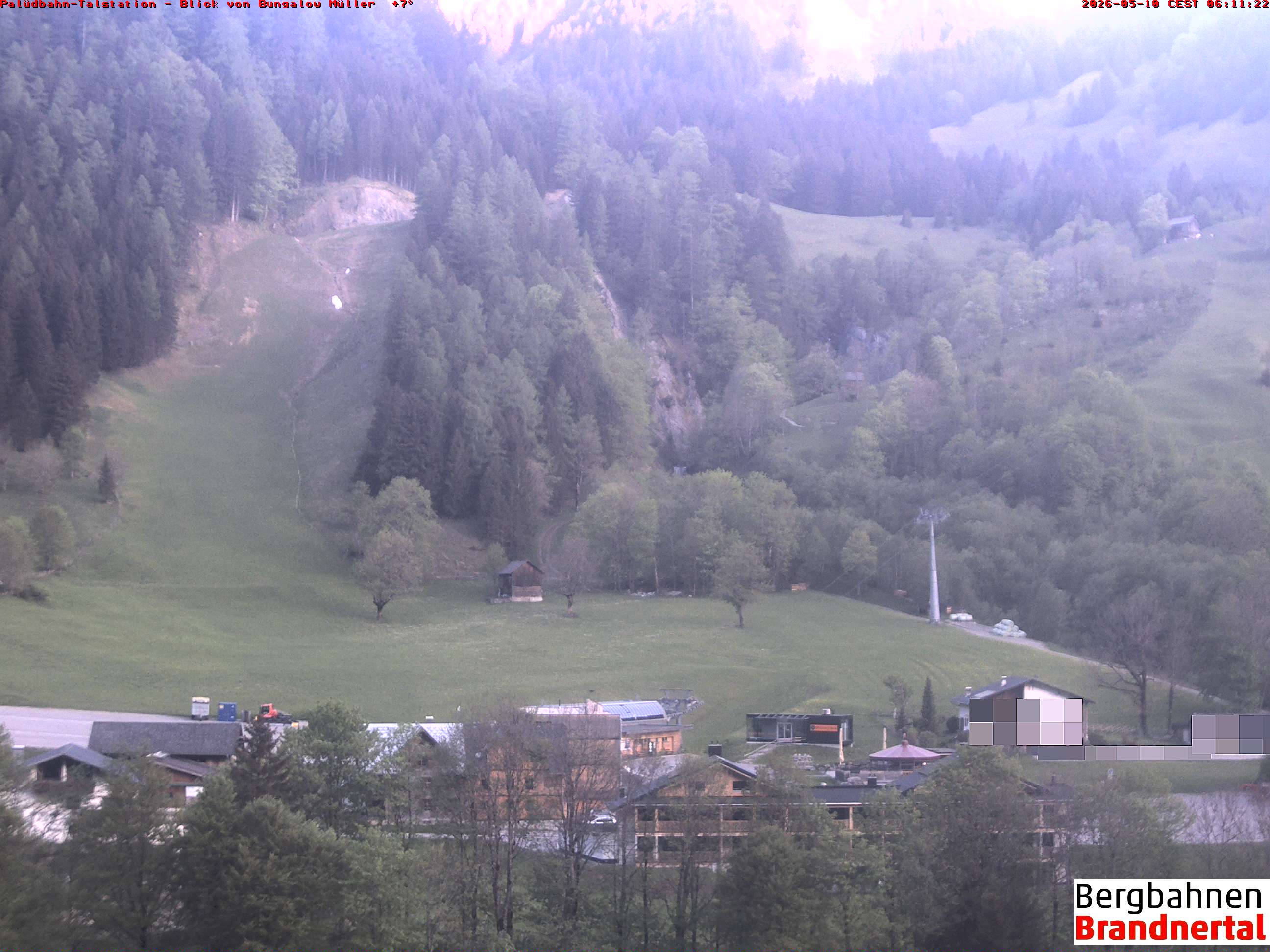 Blick auf Palüdbahn von Bungalow Müller