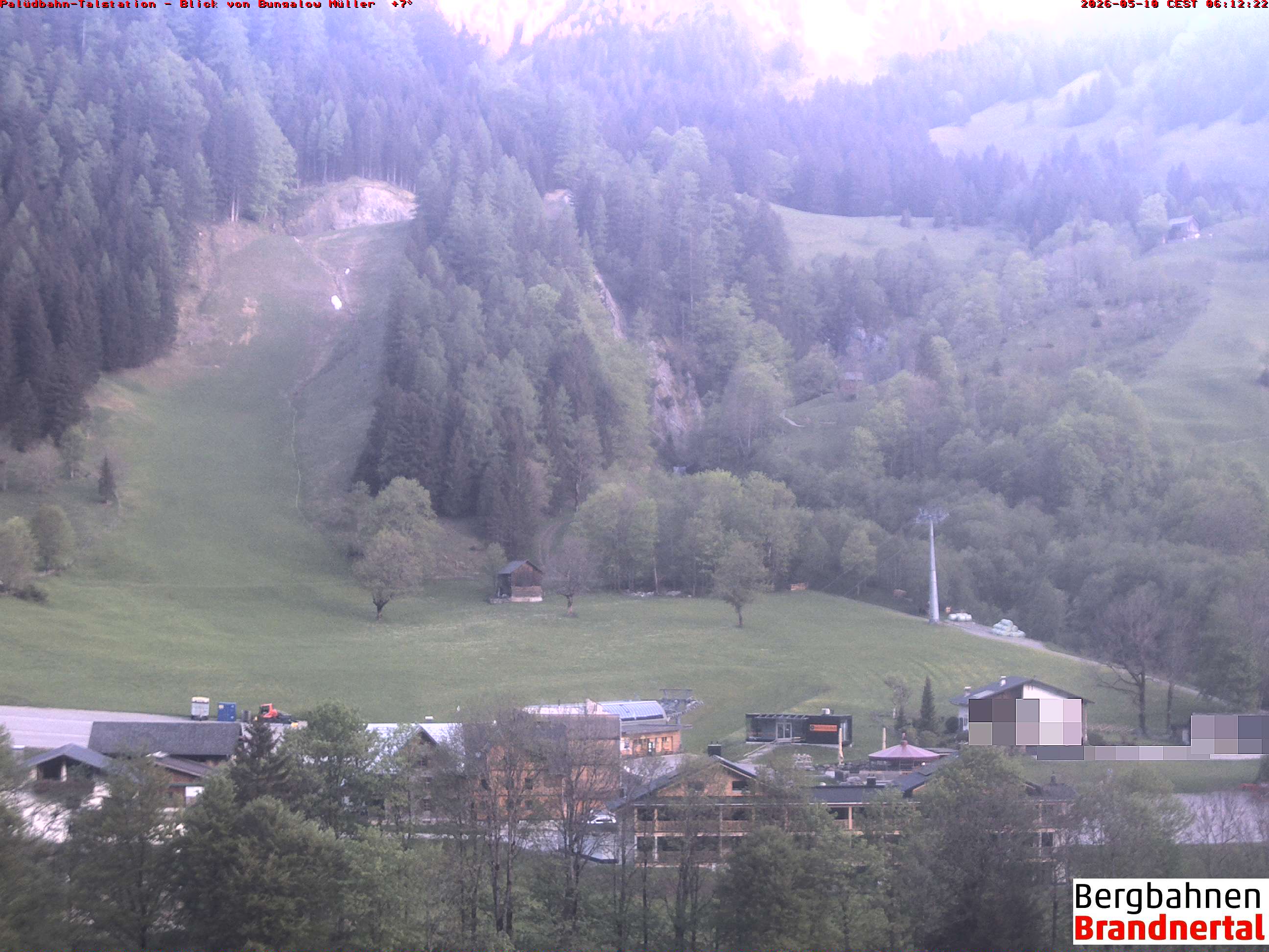 Blick auf Palüdbahn von Bungalow Müller