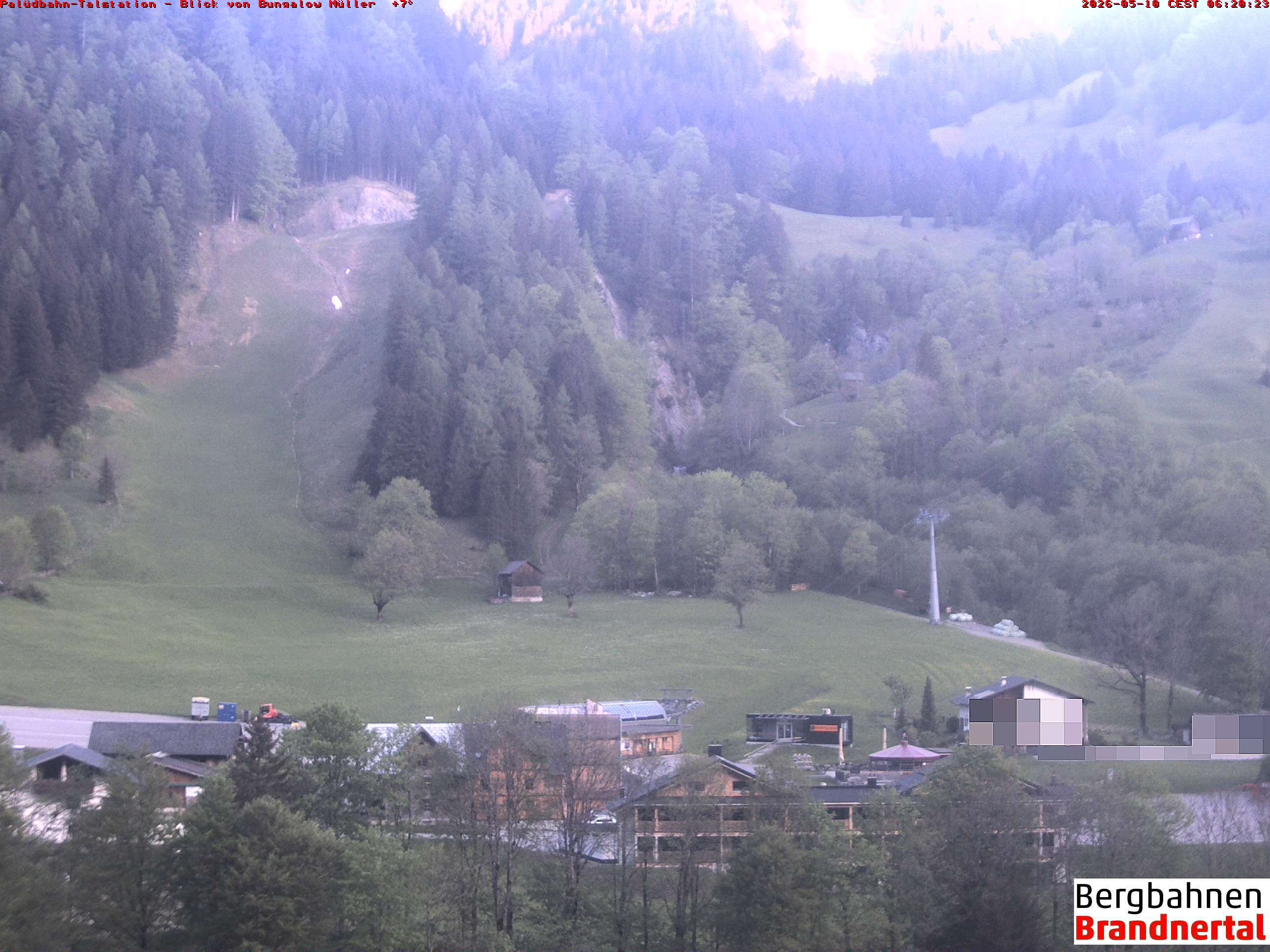Blick auf Palüdbahn von Bungalow Müller