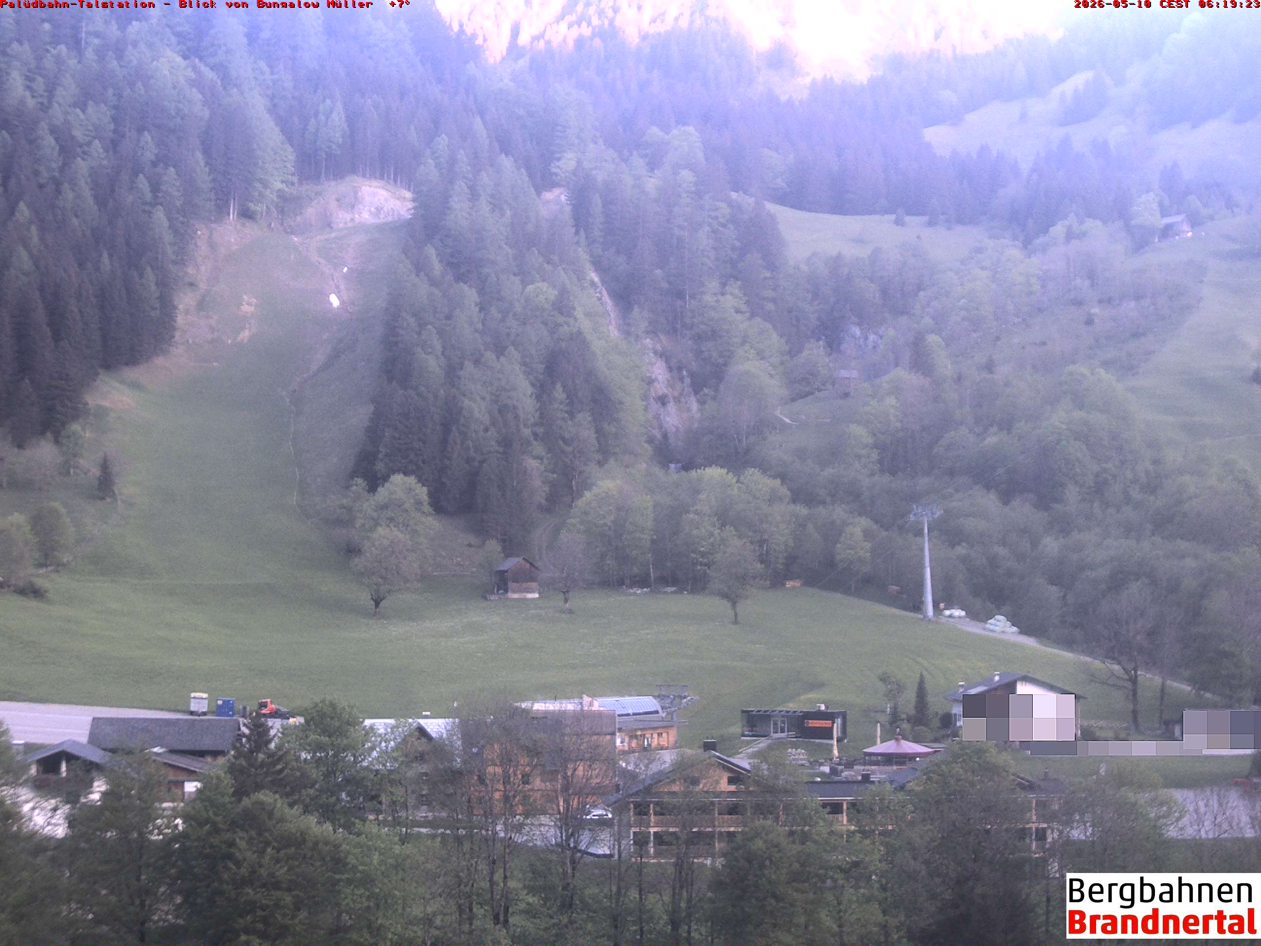 Blick auf Palüdbahn von Bungalow Müller
