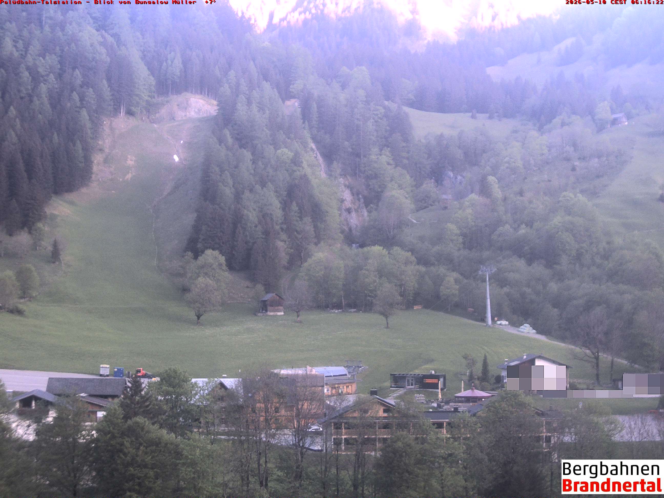 Blick auf Palüdbahn von Bungalow Müller
