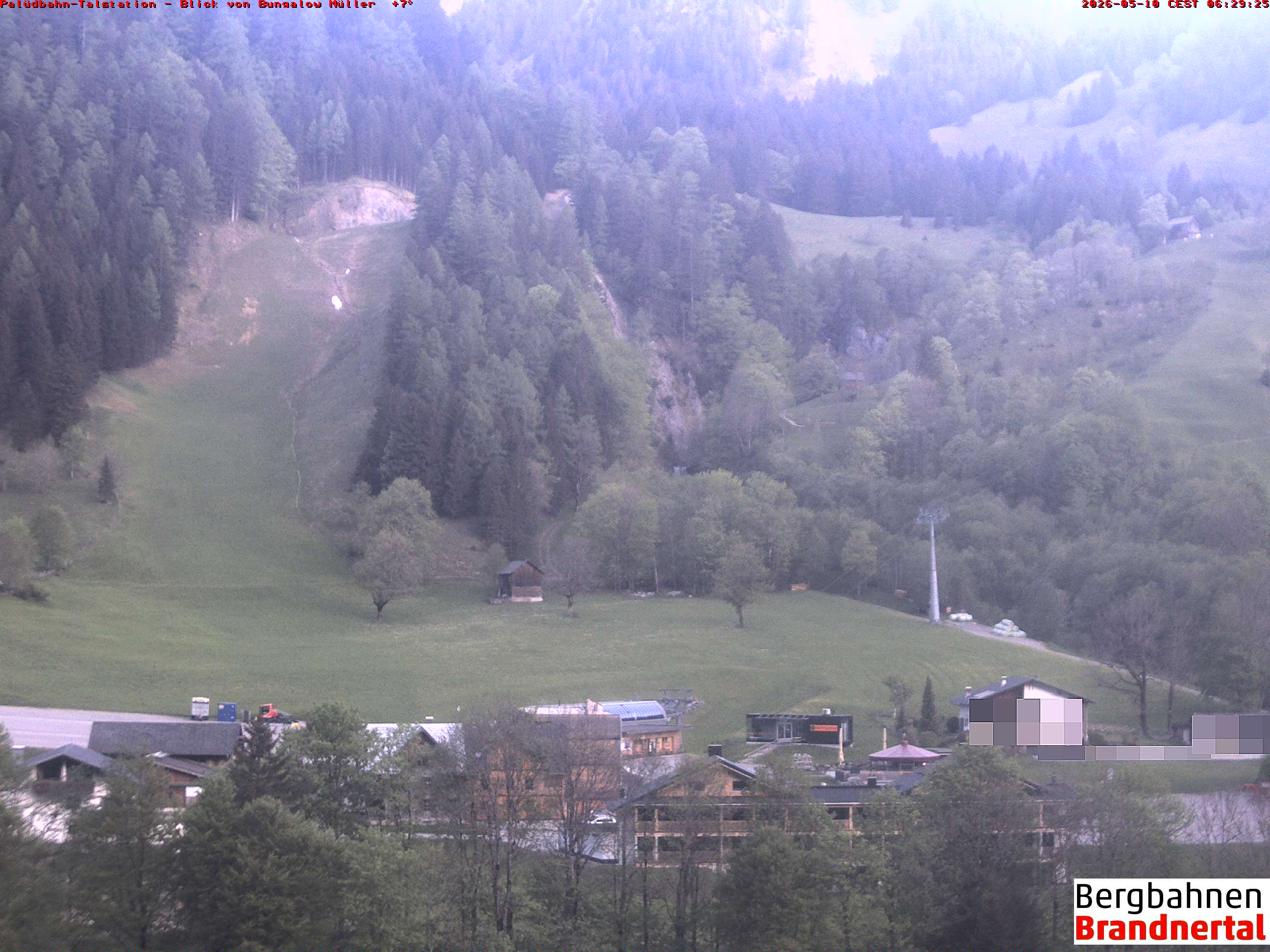 Blick auf Palüdbahn von Bungalow Müller