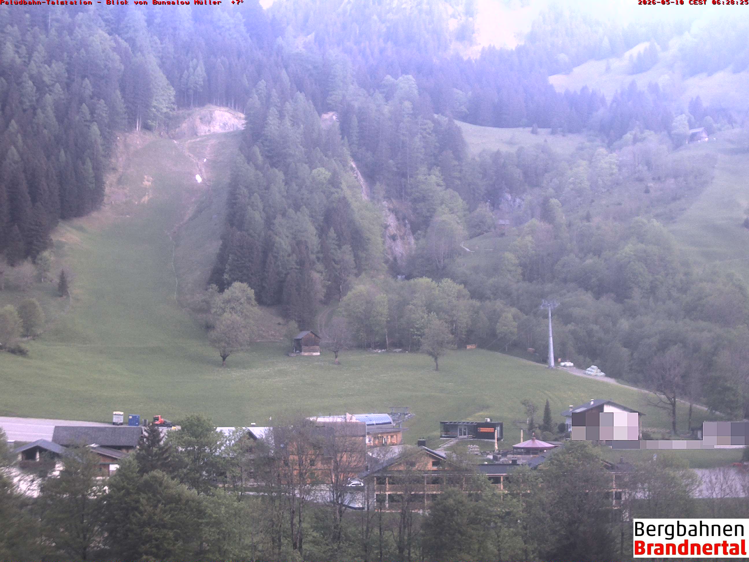 Blick auf Palüdbahn von Bungalow Müller