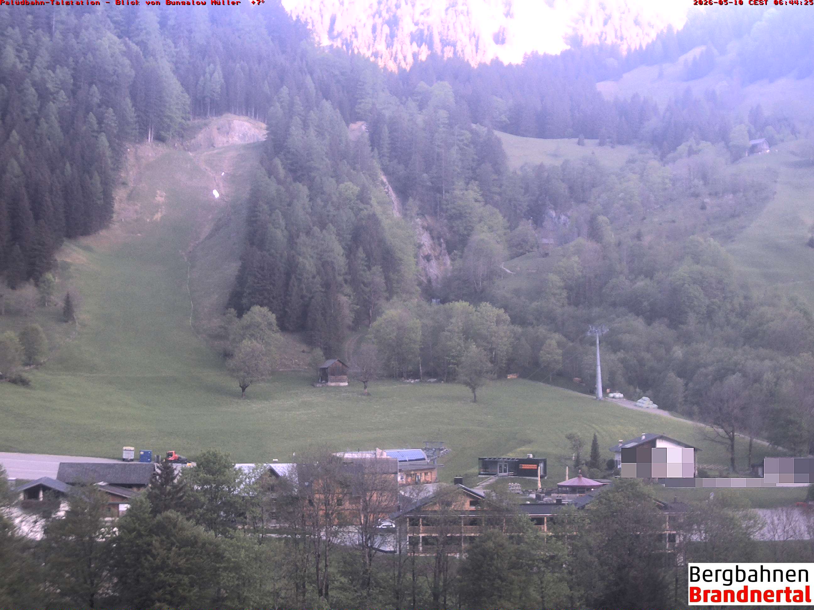 Blick auf Palüdbahn von Bungalow Müller