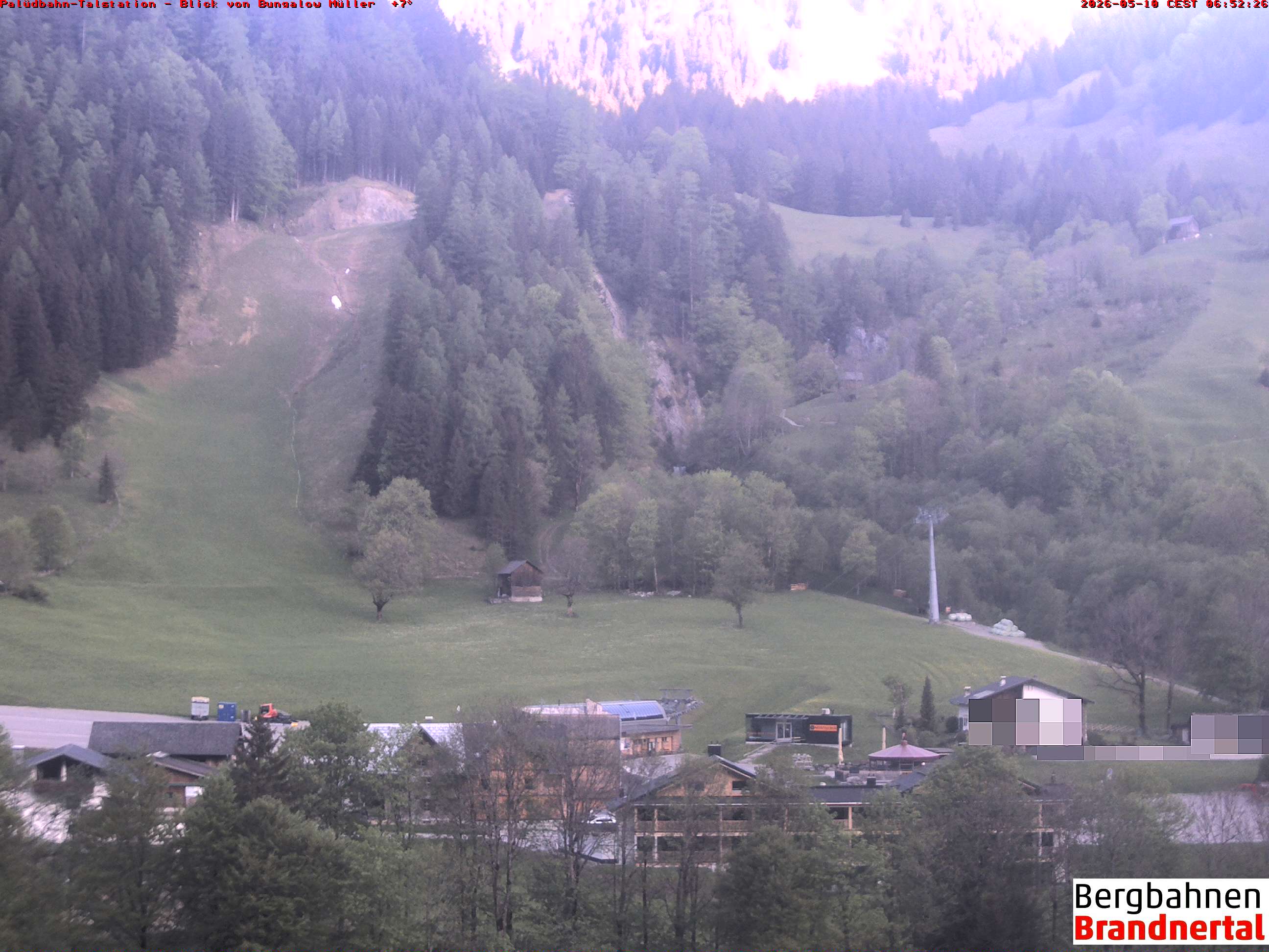 Blick auf Palüdbahn von Bungalow Müller