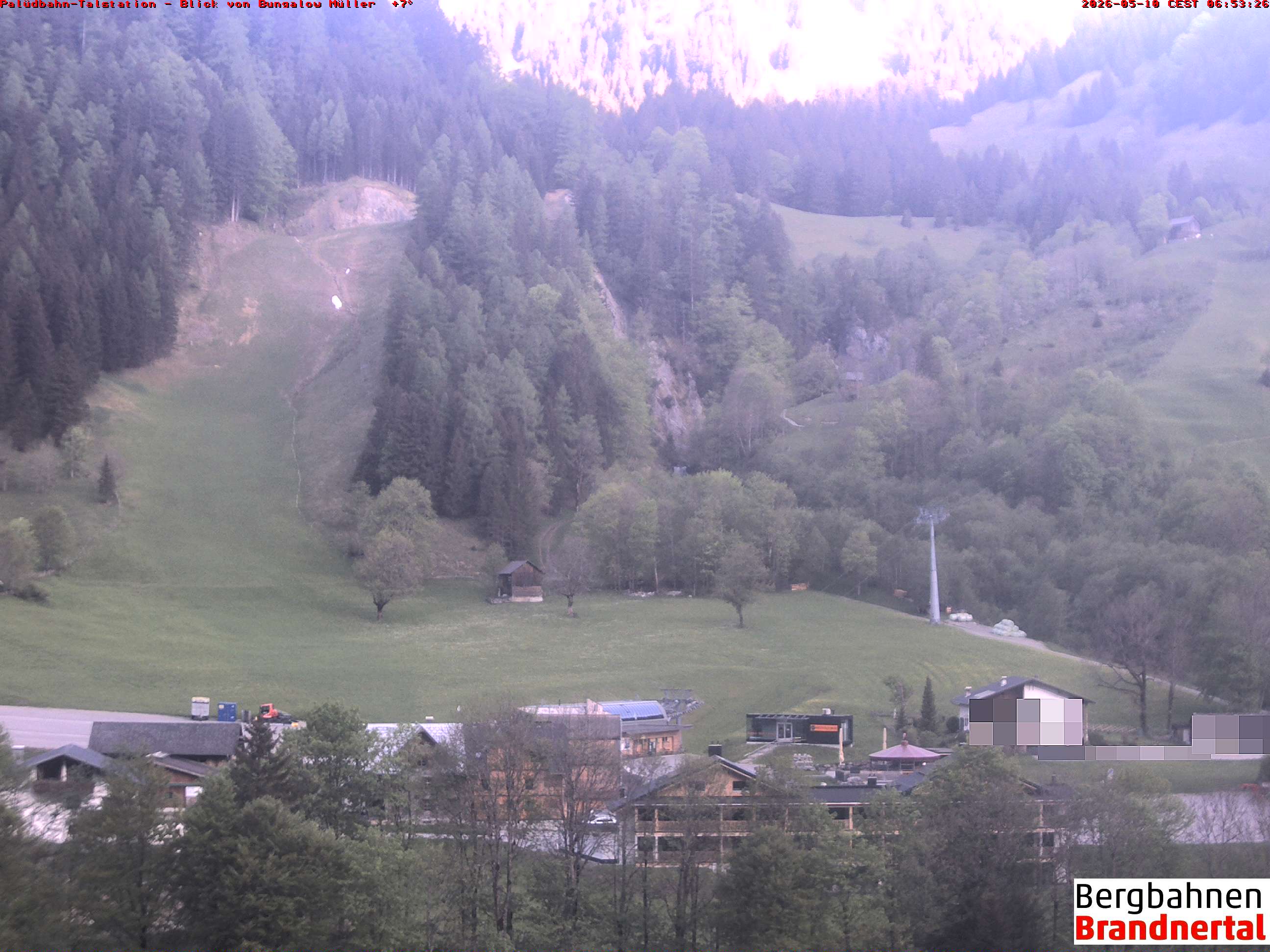 Blick auf Palüdbahn von Bungalow Müller
